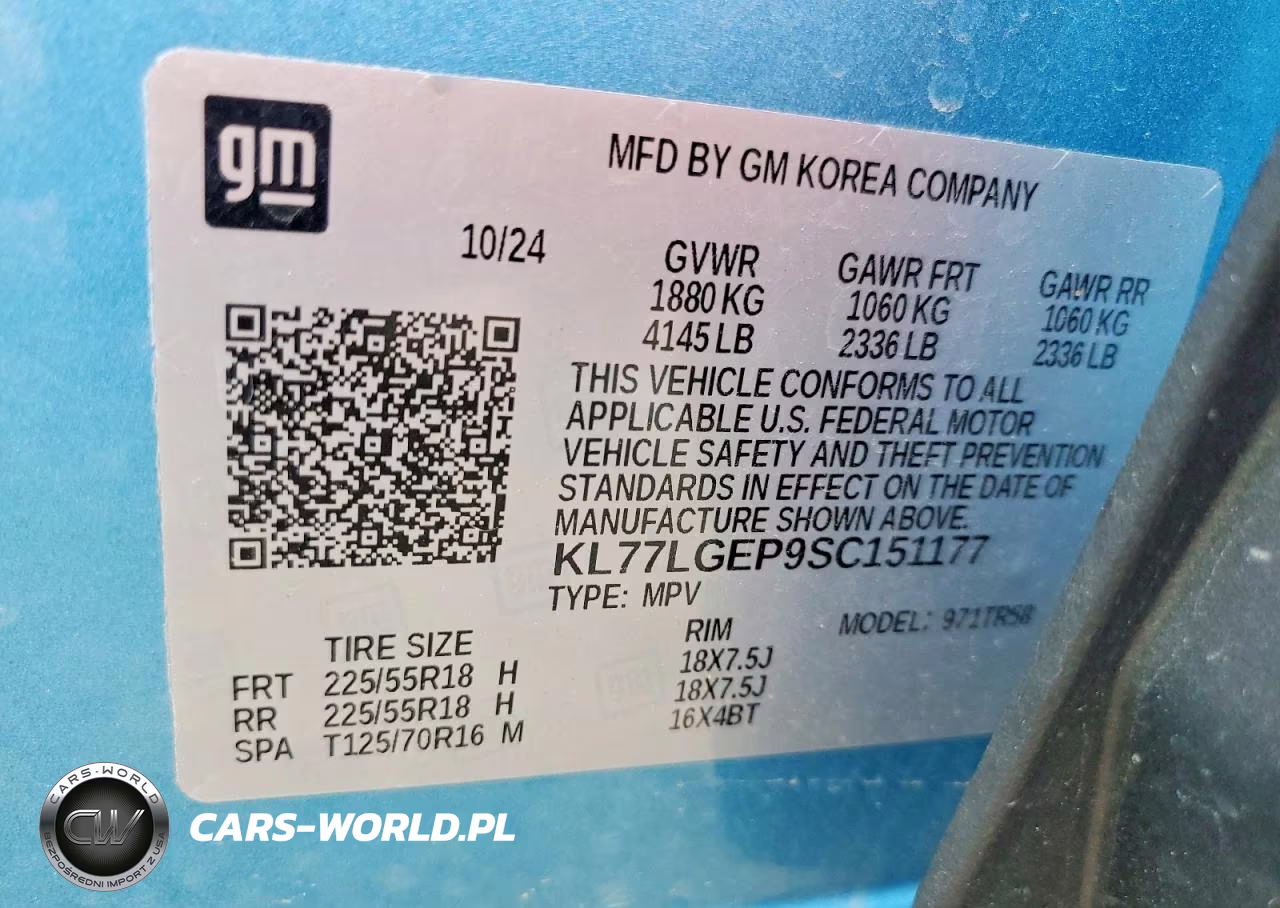 2025 Chevrolet Trax 1Rs VIN:KL77LGEP9SC151177 - 13