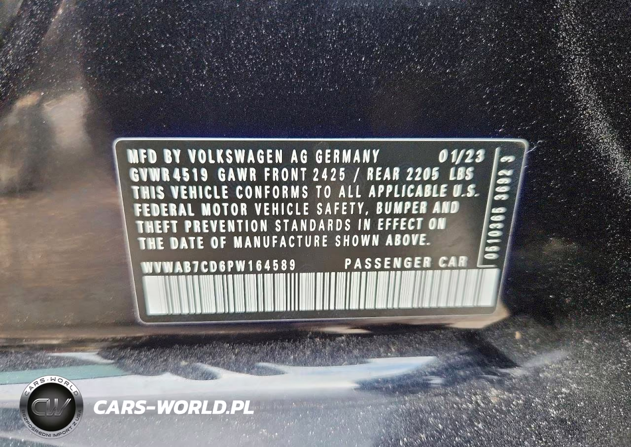 2023 Volkswagen Golf R 20Th Anniversary VIN:WVWAB7CD6PW164589 - 12