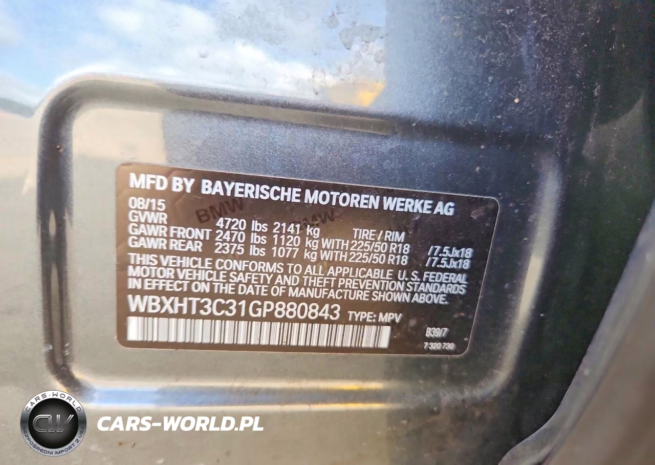 2016 BMW X1 xDrive28I VIN:WBXHT3C31GP880843 - 12