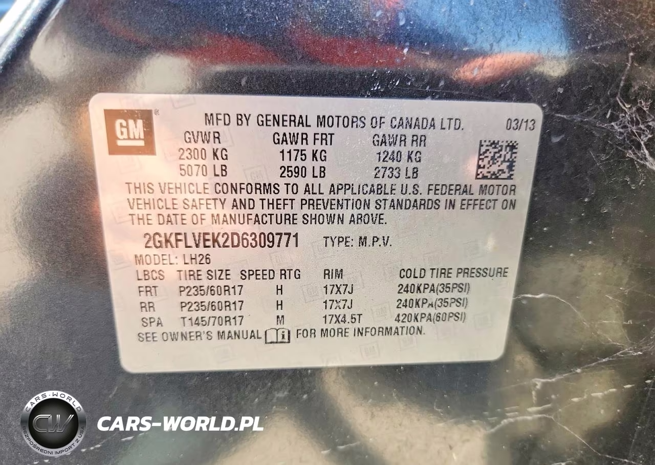 2013 GMC Terrain Slt VIN:2GKFLVEK2D6309771 - 13