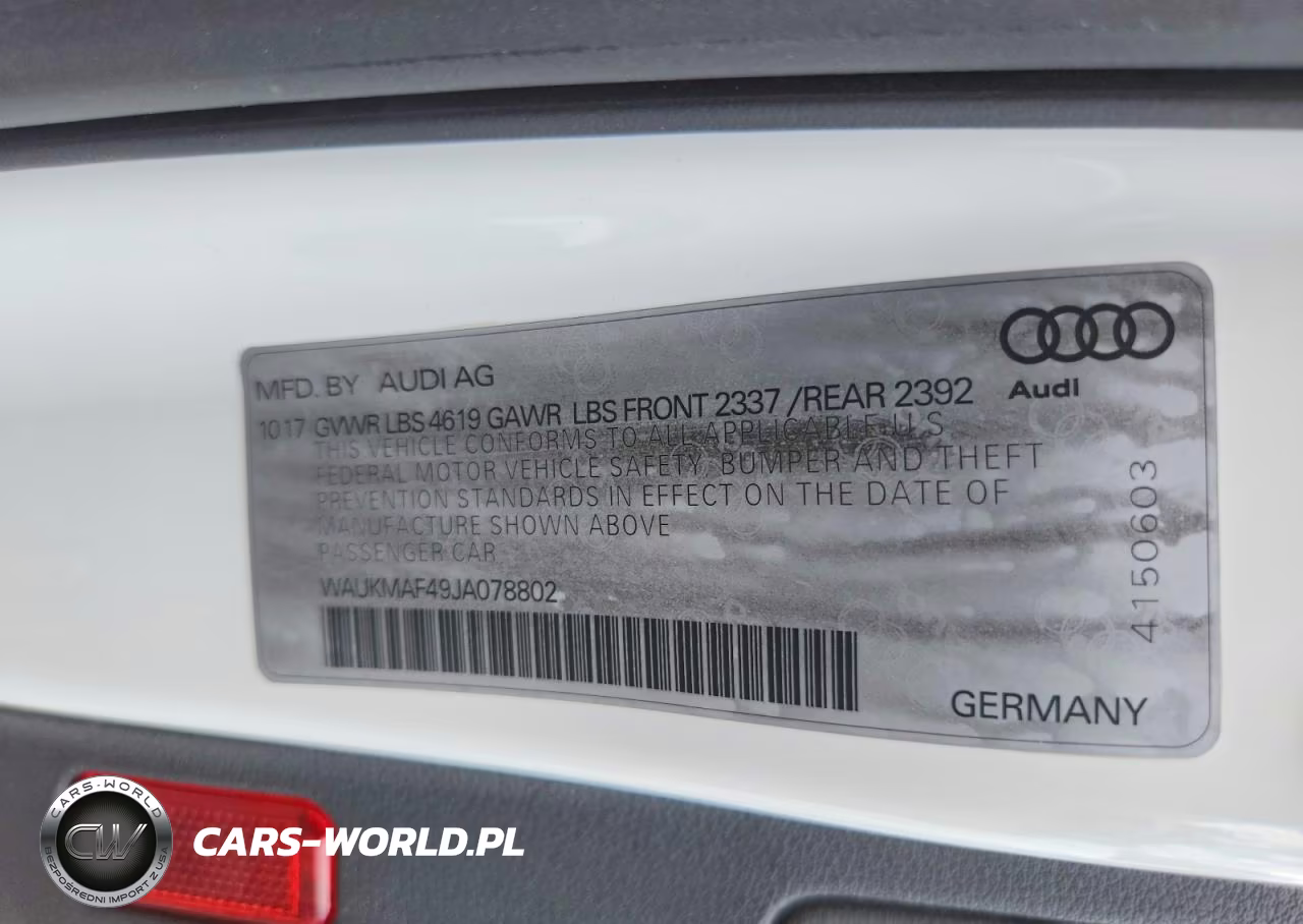 2018 Audi A4 Premium VIN:WAUKMAF49JA078802 - 12