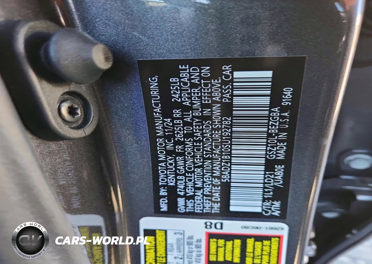 2025 Lexus Es 350 Base VIN:58ADZ1B10SU192782 - 13