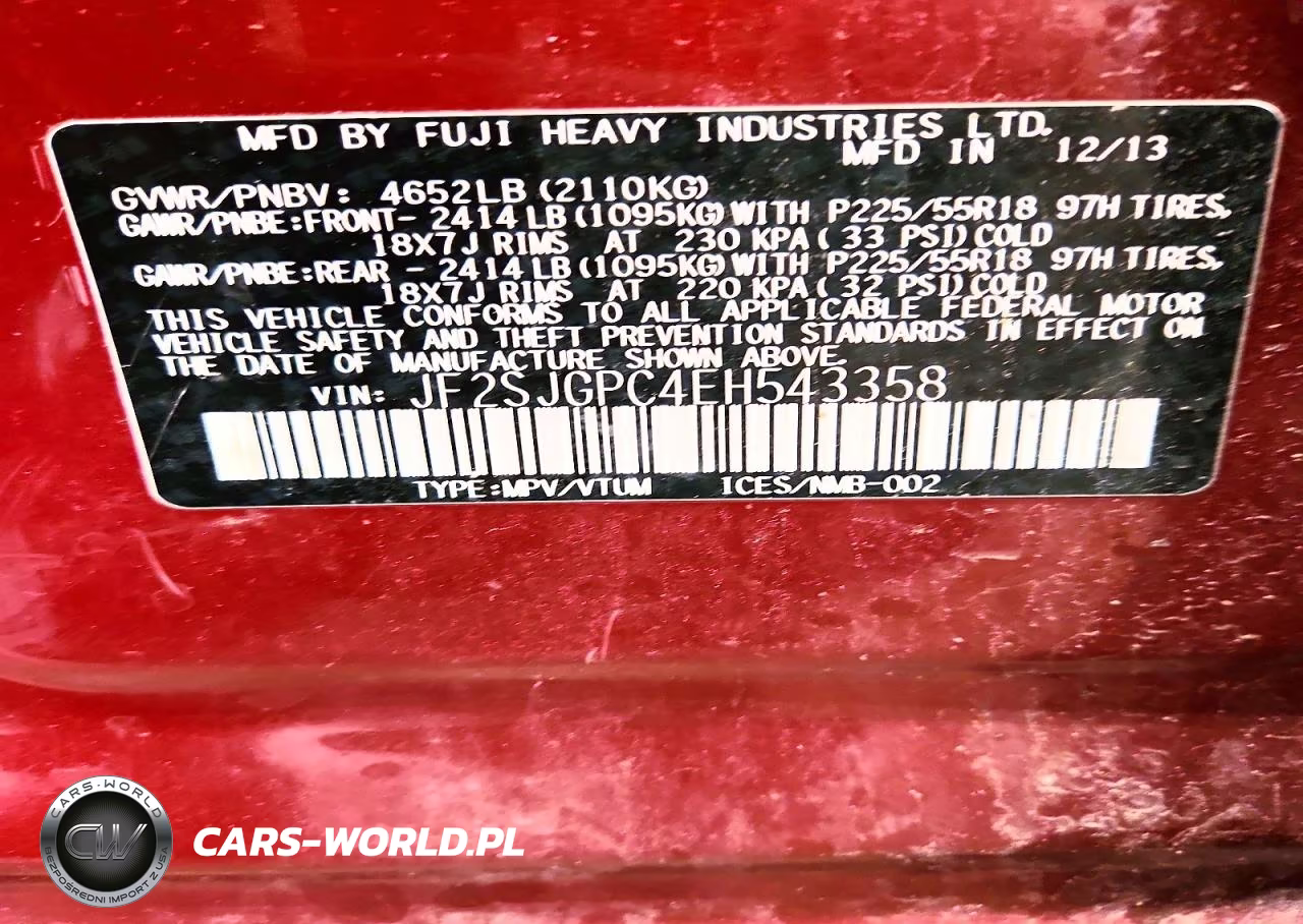 2014 Subaru Forester 2.0Xt Touring VIN:JF2SJGPC4EH543358 - 13