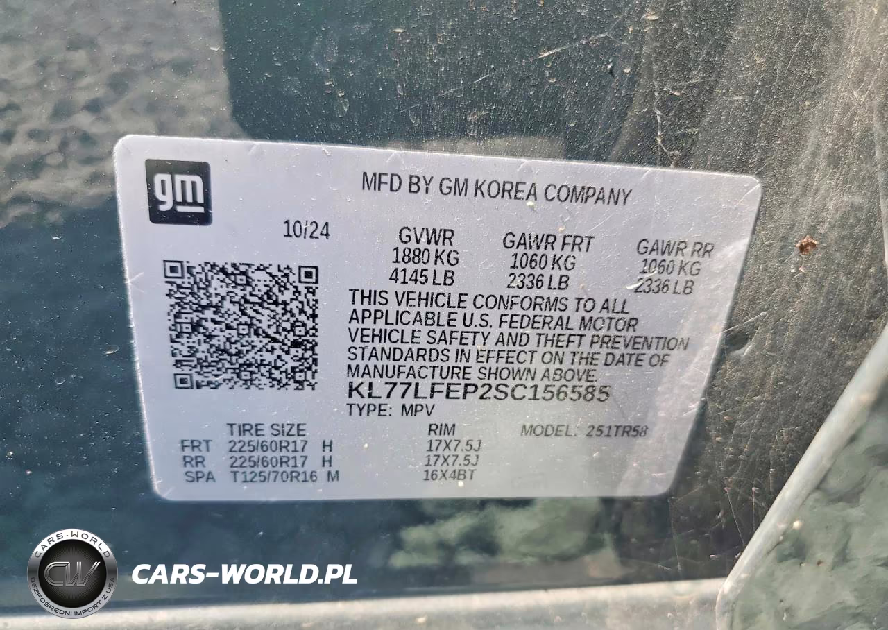2025 Chevrolet Trax Ls VIN:KL77LFEP2SC156585 - 12