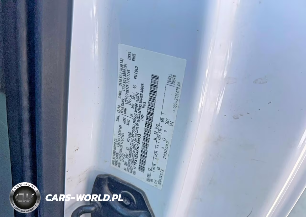 2019 Ford F150 Super Cab VIN:1FTFX1E54KKC54933 - 10