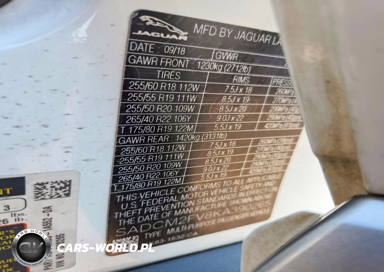 2019 Jaguar F-Pace S VIN:SADCM2FV8KA390265 - 13