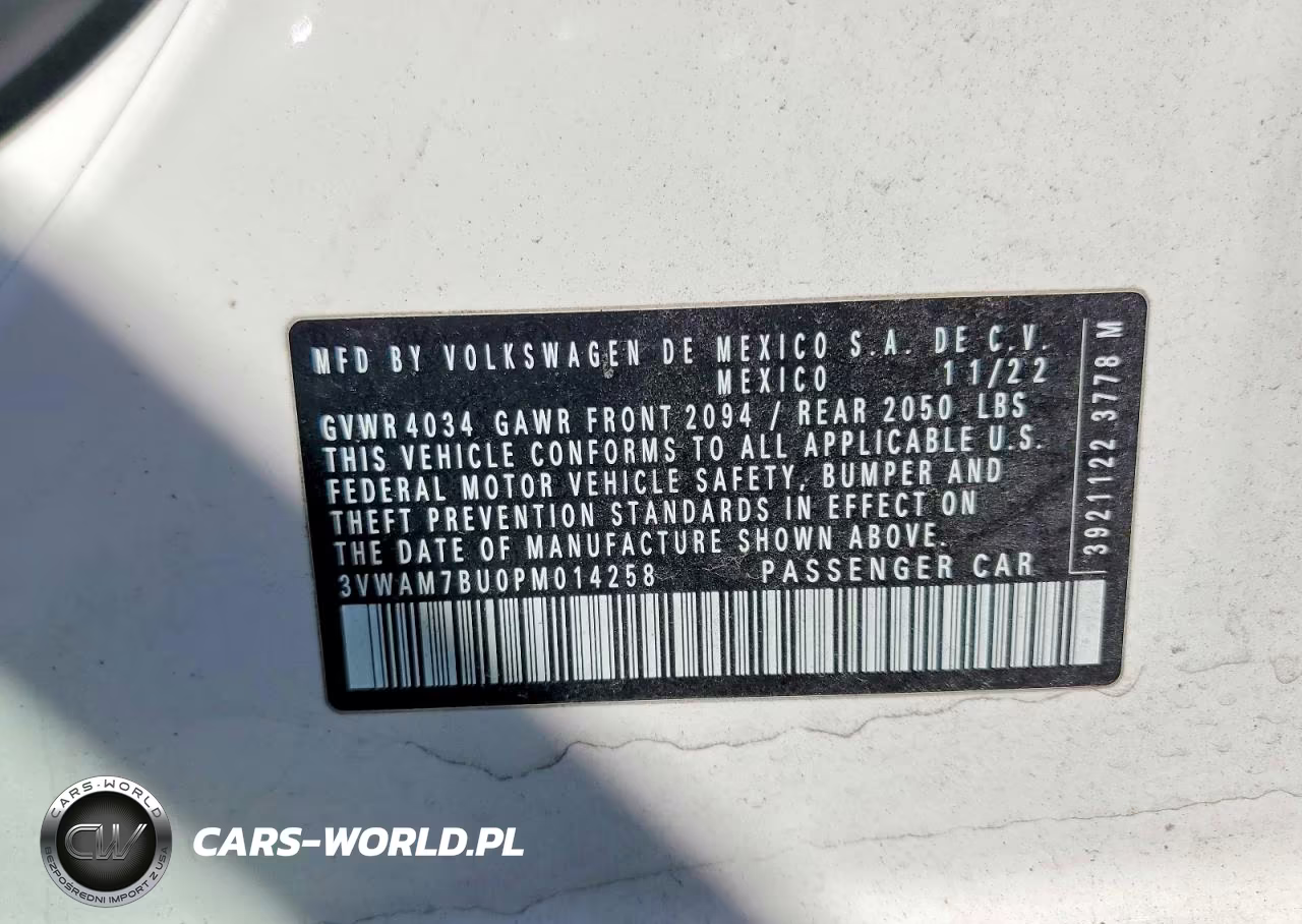 2023 Volkswagen Jetta Sport VIN:3VWAM7BU0PM014258 - 12