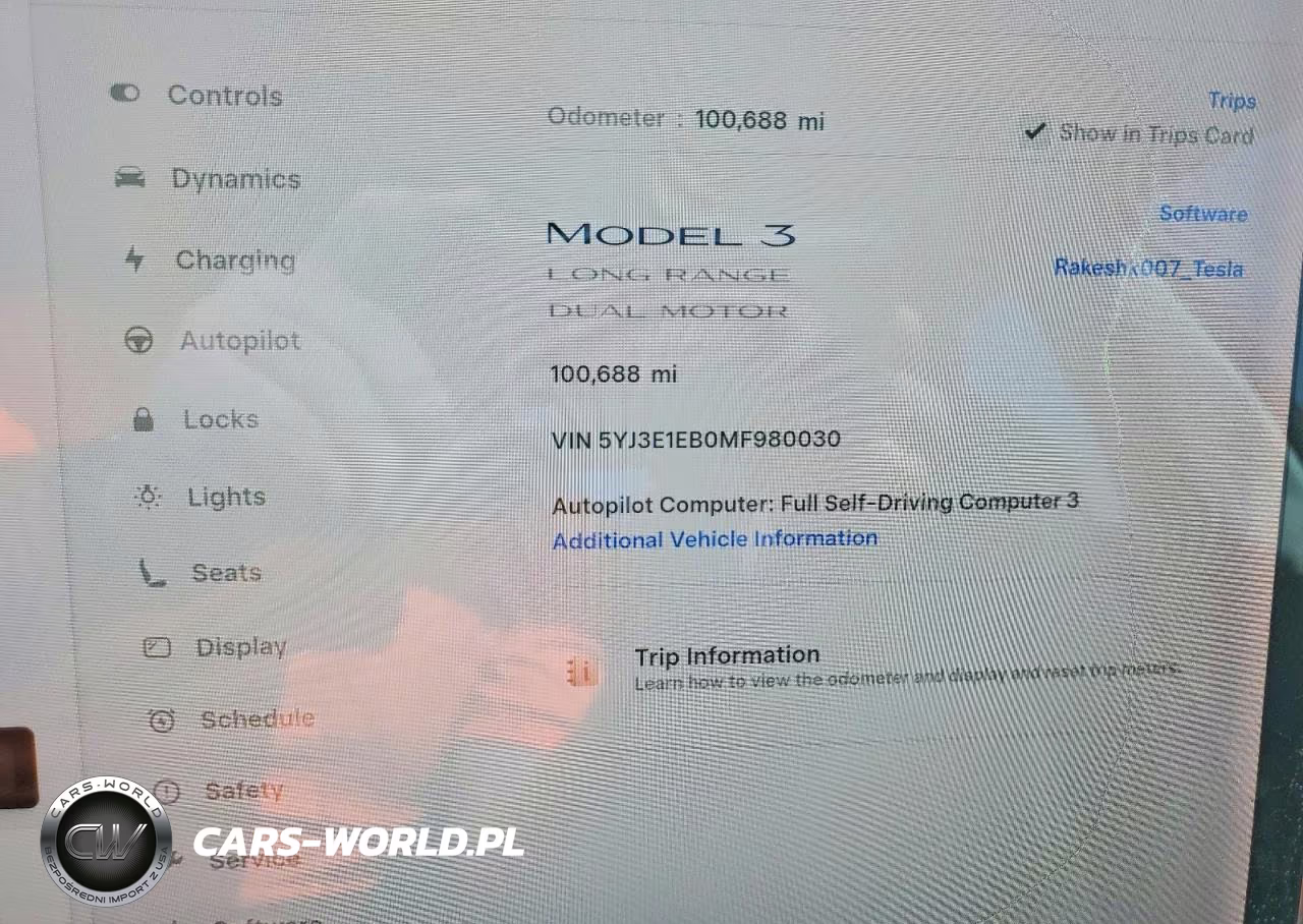 2021 Tesla Model 3 VIN:5YJ3E1EB0MF980030 - 9