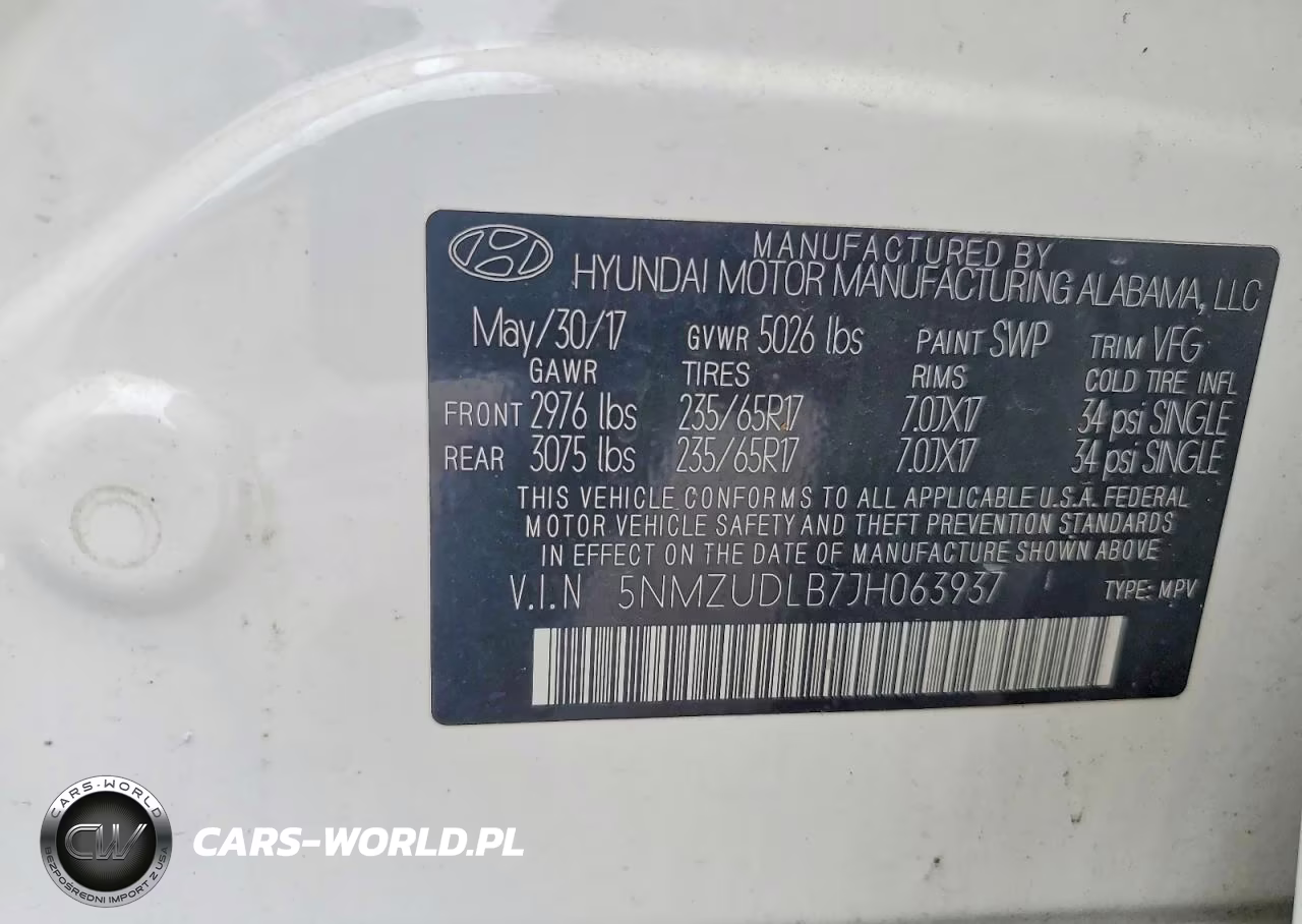 2018 Hyundai Santa Fe Sport 2.4L VIN:5NMZUDLB7JH063937 - 13