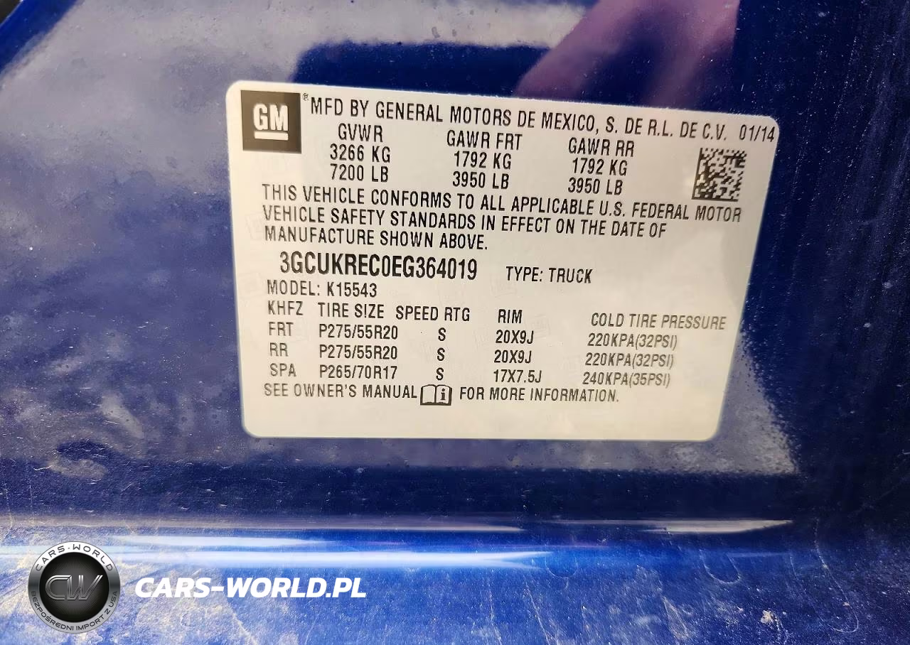 2014 Chevrolet Silverado K1500 Lt VIN:3GCUKREC0EG364019 - 12