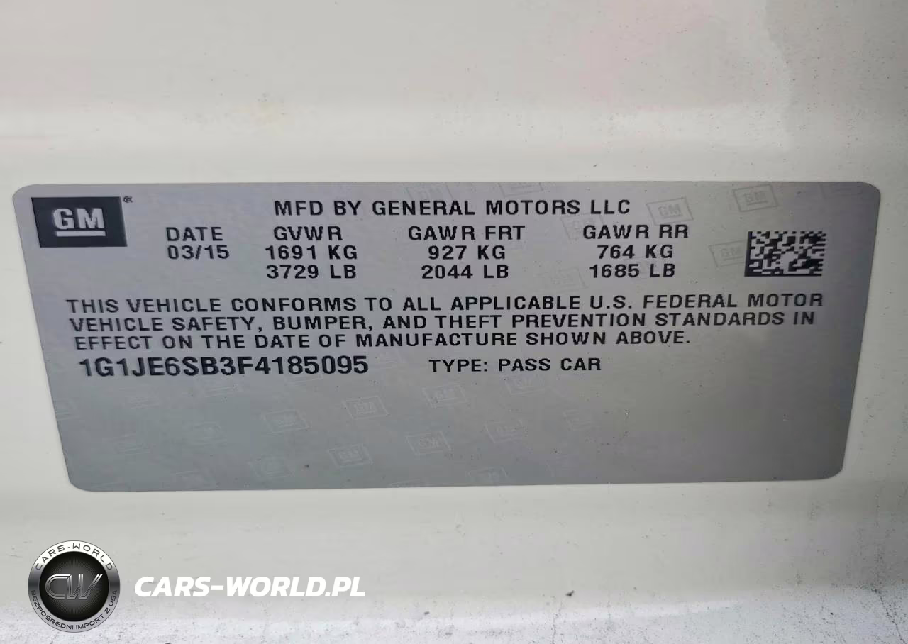 2015 Chevrolet Sonic Ltz VIN:1G1JE6SB3F4185095 - 12