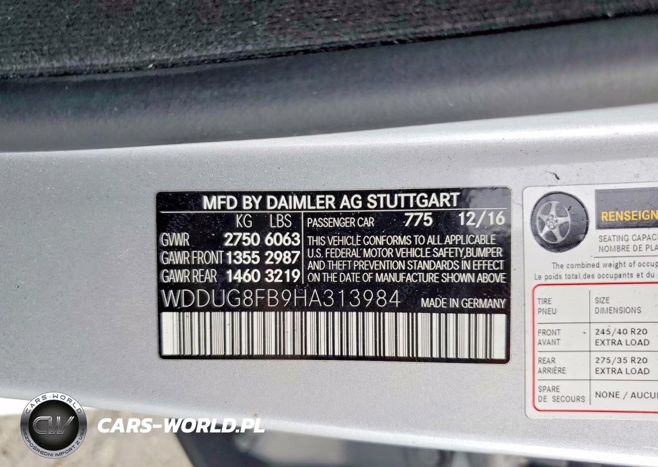 2017 Mercedes-Benz S 550 4Matic VIN:WDDUG8FB9HA313984 - 13