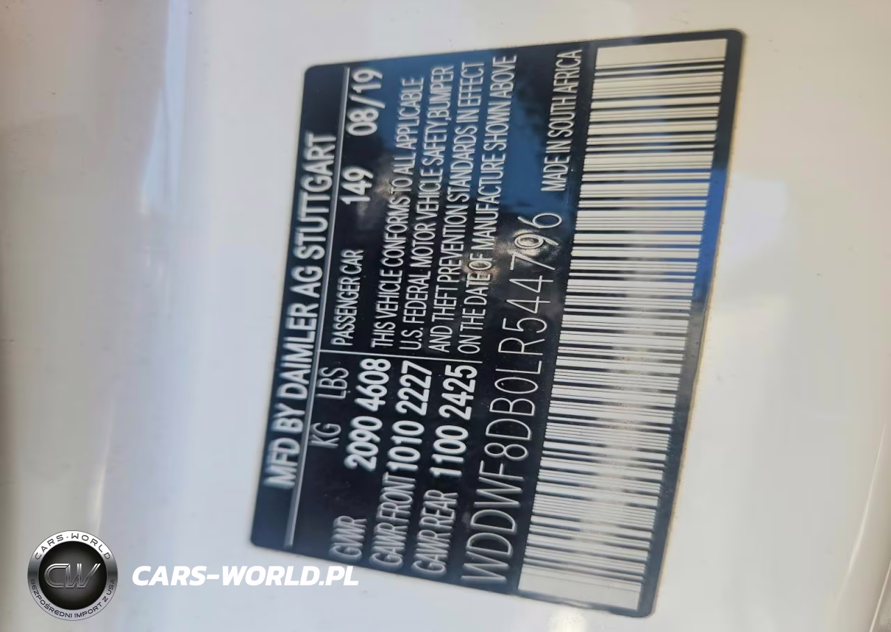 2020 Mercedes-Benz C 300 VIN:WDDWF8DB0LR544796 - 12