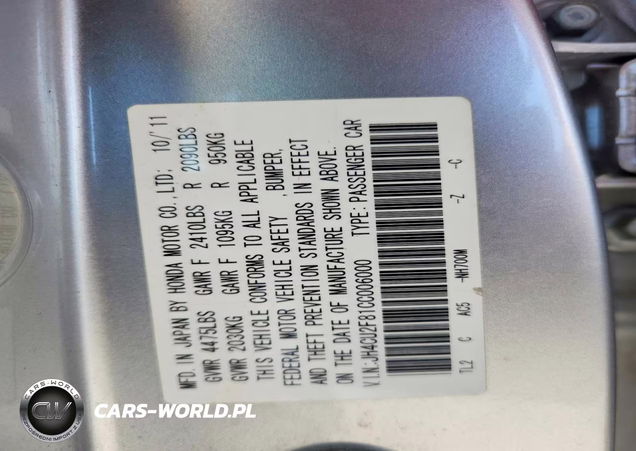 2012 Acura Tsx Se VIN:JH4CU2F81CC006000 - 12