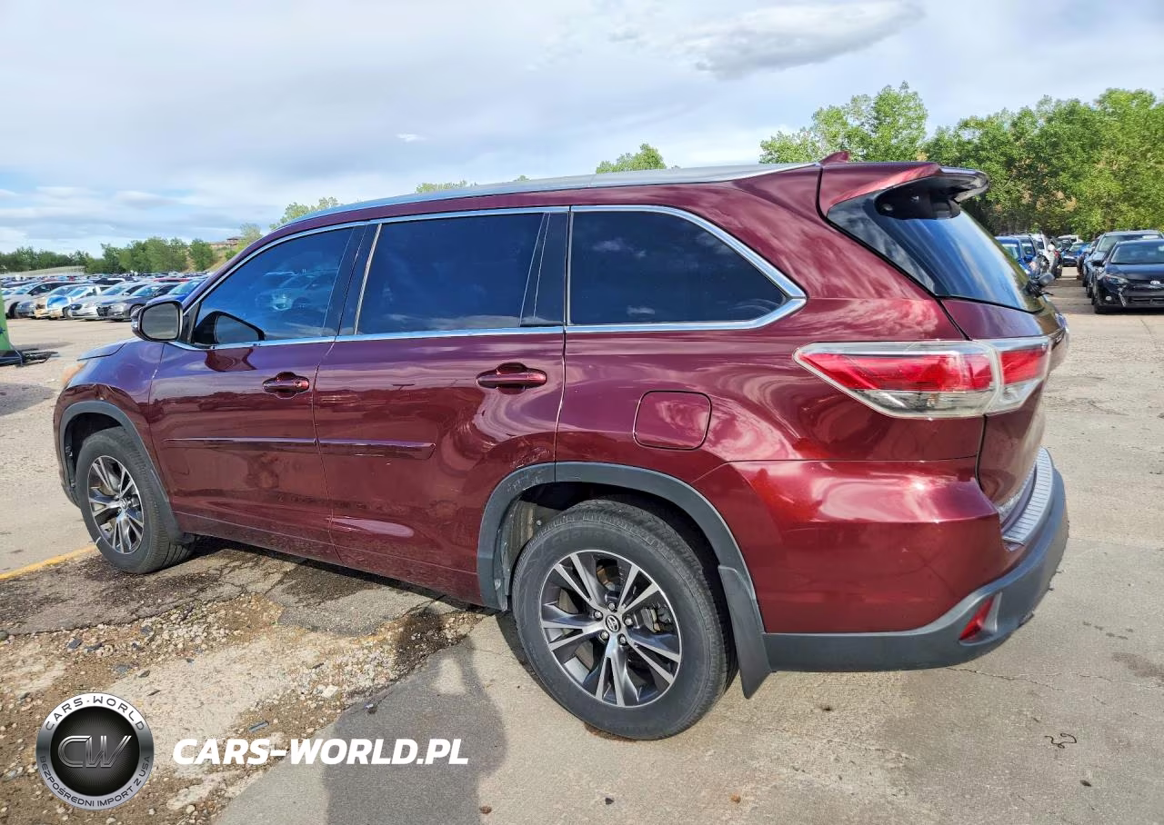 2016 Toyota Highlander Xle VIN:5TDJKRFH1GS344377 - 2