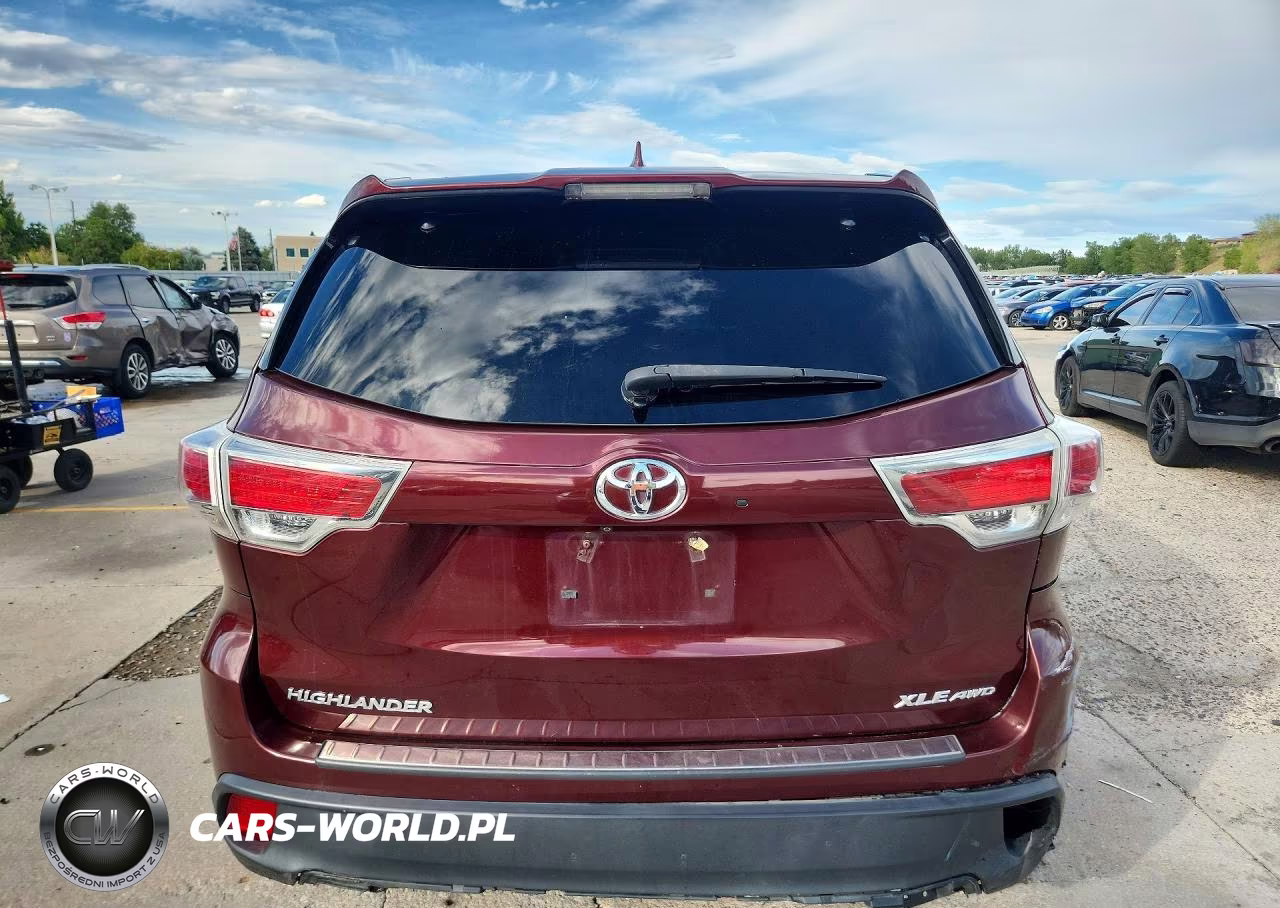 2016 Toyota Highlander Xle VIN:5TDJKRFH1GS344377 - 6