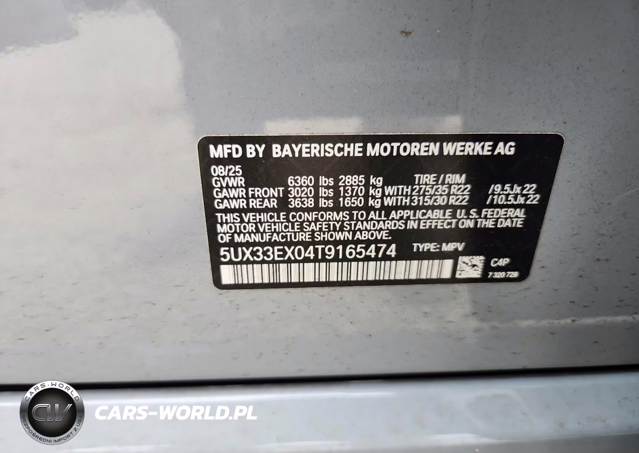 2026 BMW X6 xDrive40I VIN:5UX33EX04T9165474 - 13