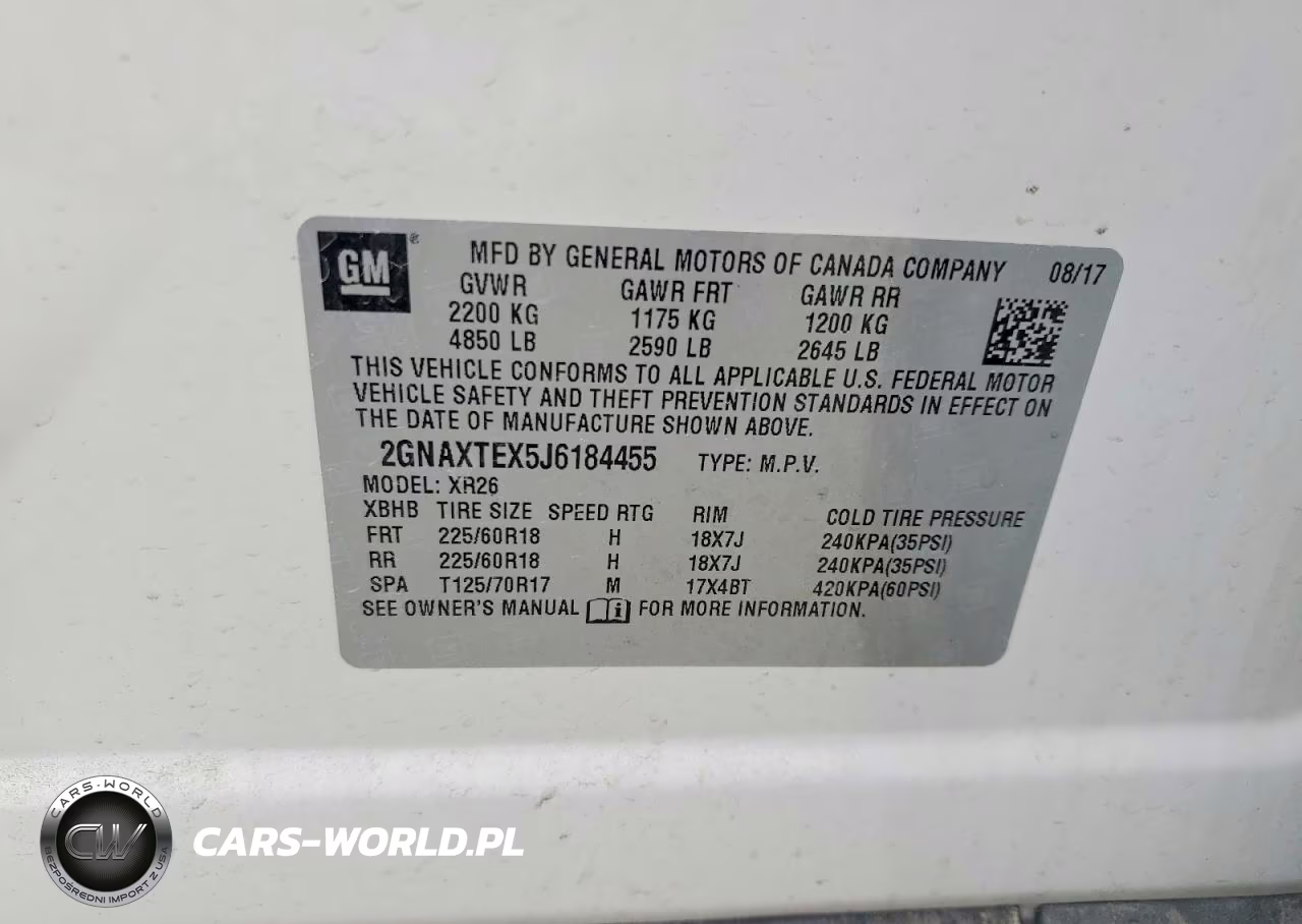 2018 Chevrolet Equinox Lt VIN:2GNAXTEX5J6184455 - 14