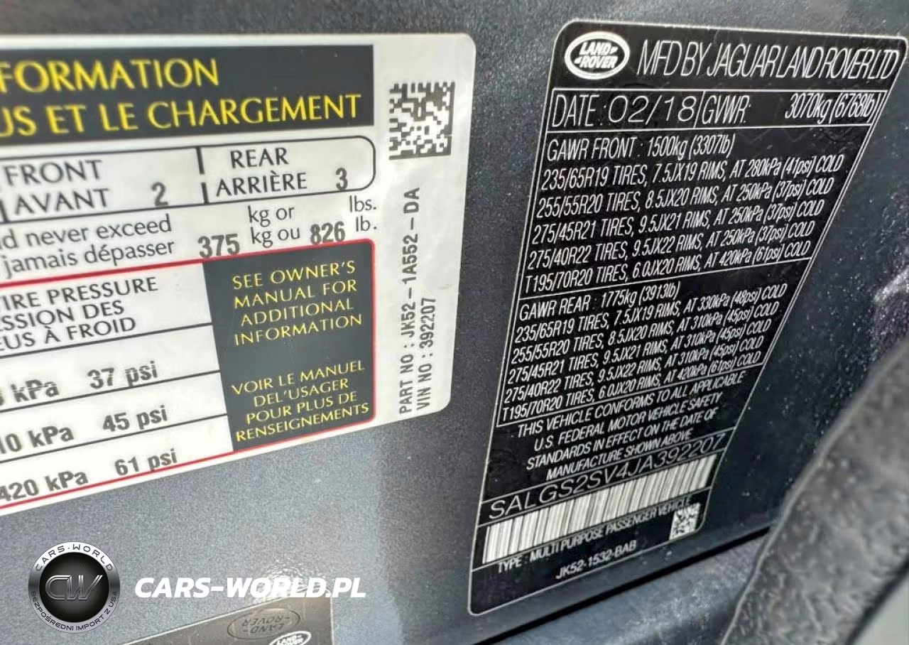 2018 Land Rover Range Rover Hse VIN:SALGS2SV4JA392207 - 10