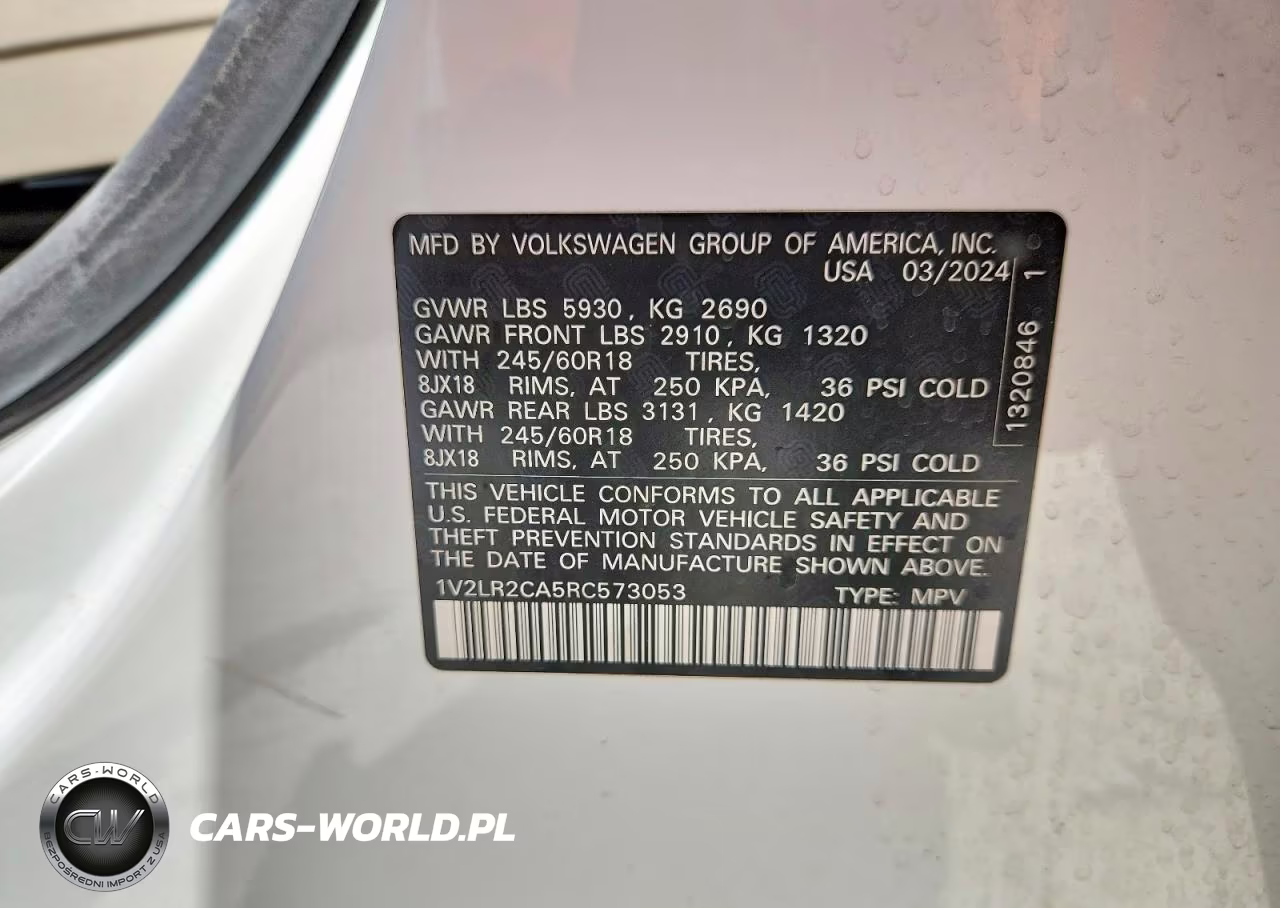 2024 Volkswagen Atlas Se VIN:1V2LR2CA5RC573053 - 14