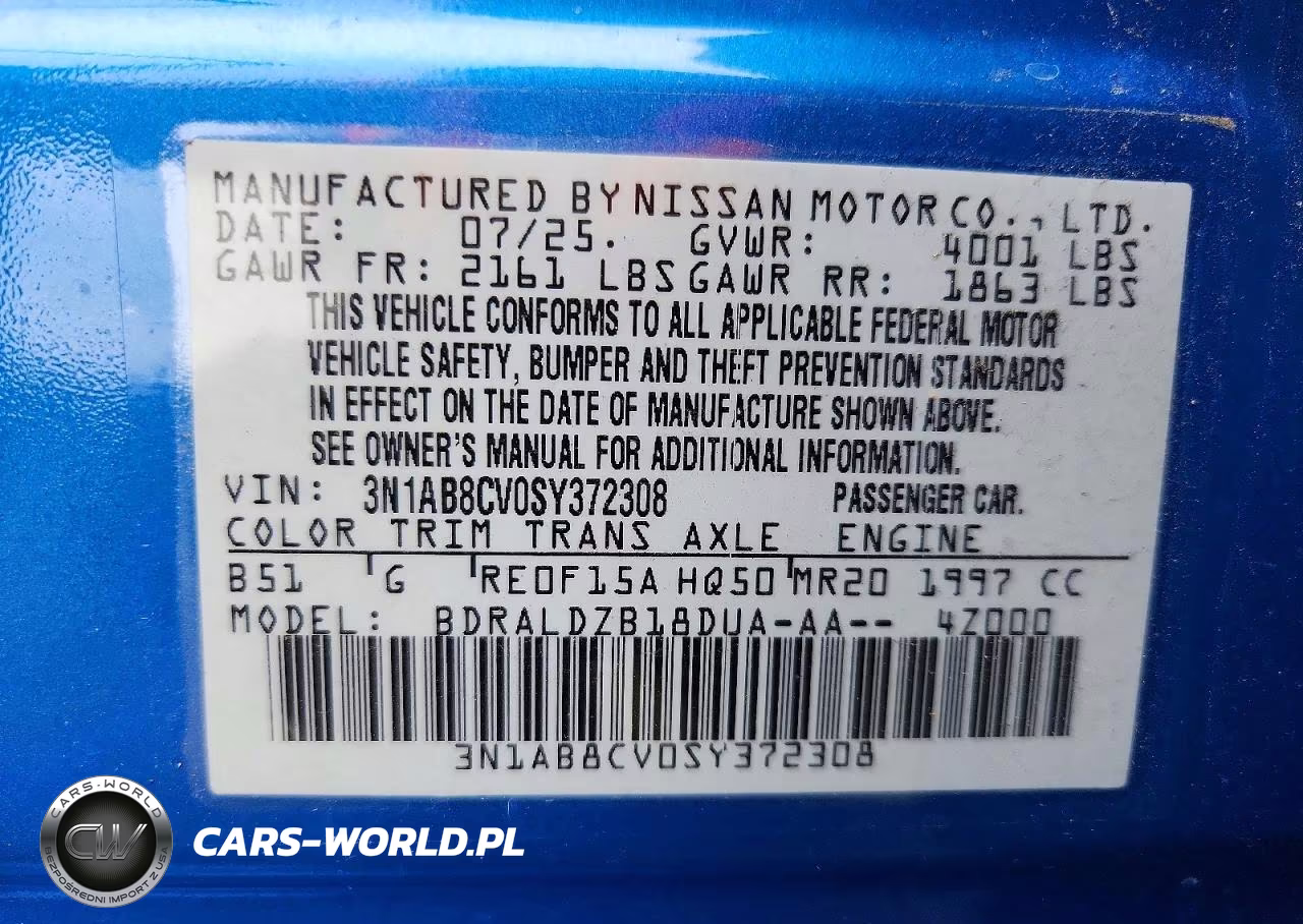 2025 Nissan Sentra Sv VIN:3N1AB8CV0SY372308 - 12