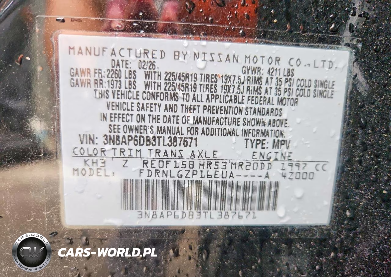 2026 Nissan Kicks Sr VIN:3N8AP6DB3TL387671 - 12