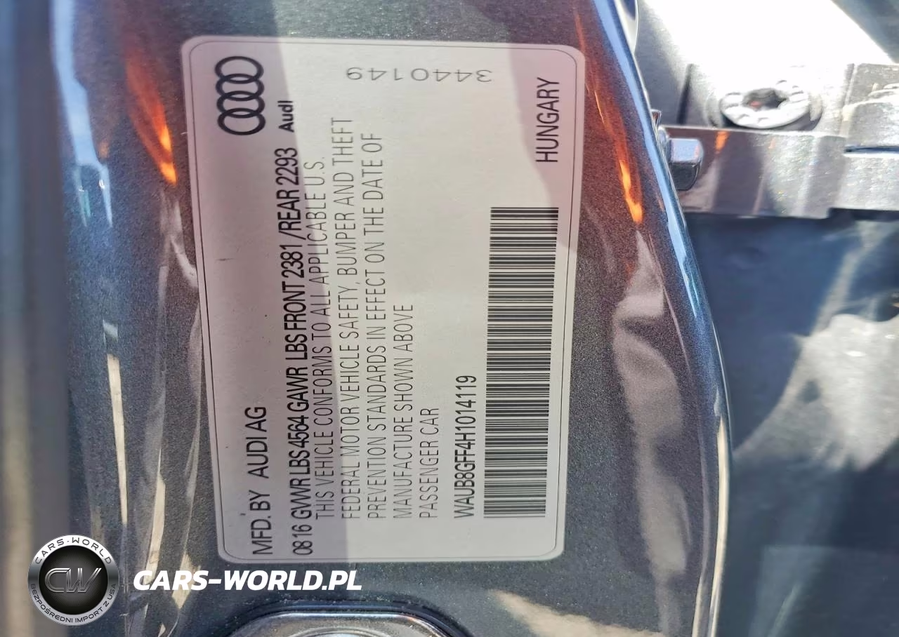 2017 Audi A3 Premium VIN:WAUB8GFF4H1014119 - 12