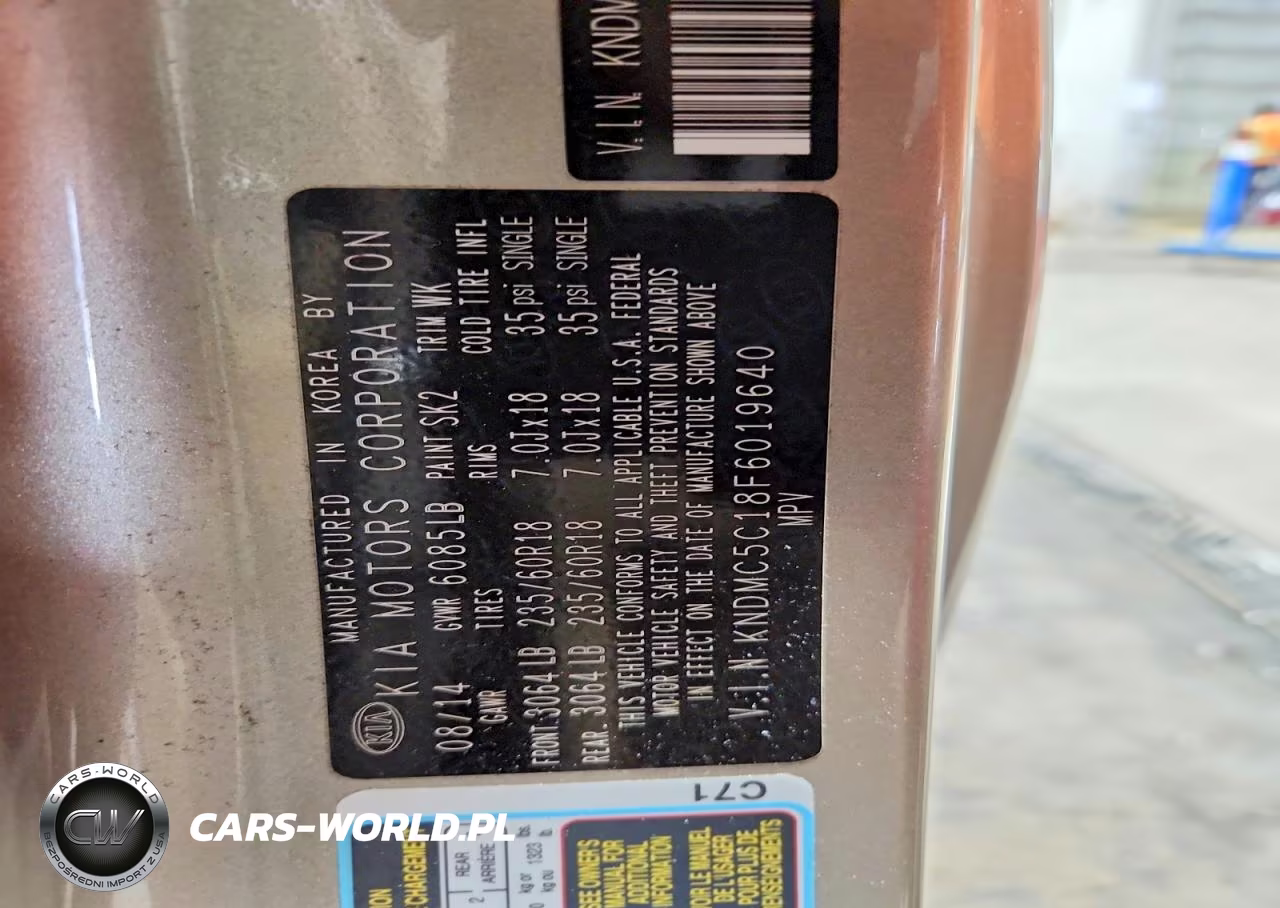 2015 Kia Sedona Sx VIN:KNDMC5C18F6019640 - 13