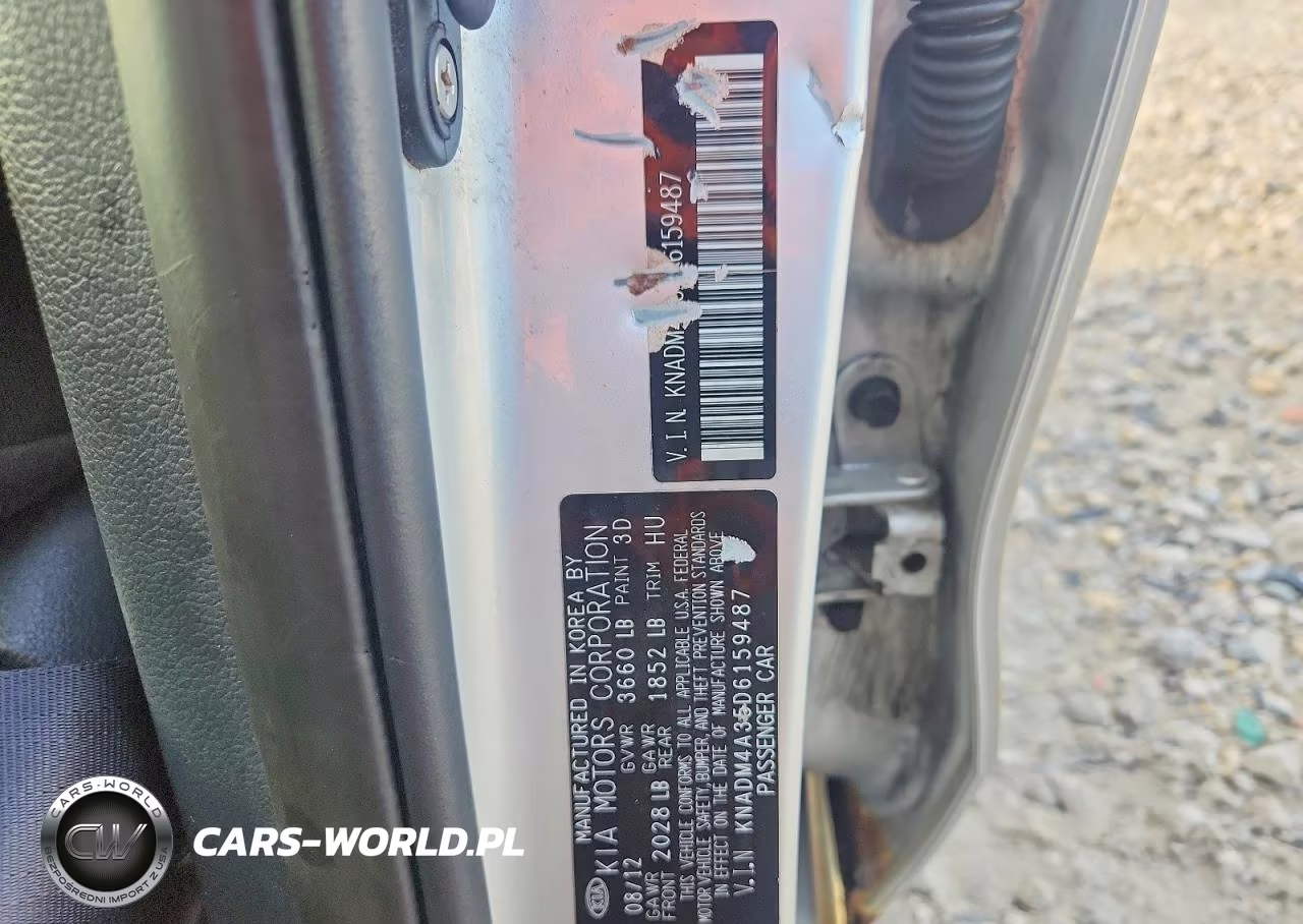2013 Kia Rio Lx VIN:KNADM4A35D6159487 - 12
