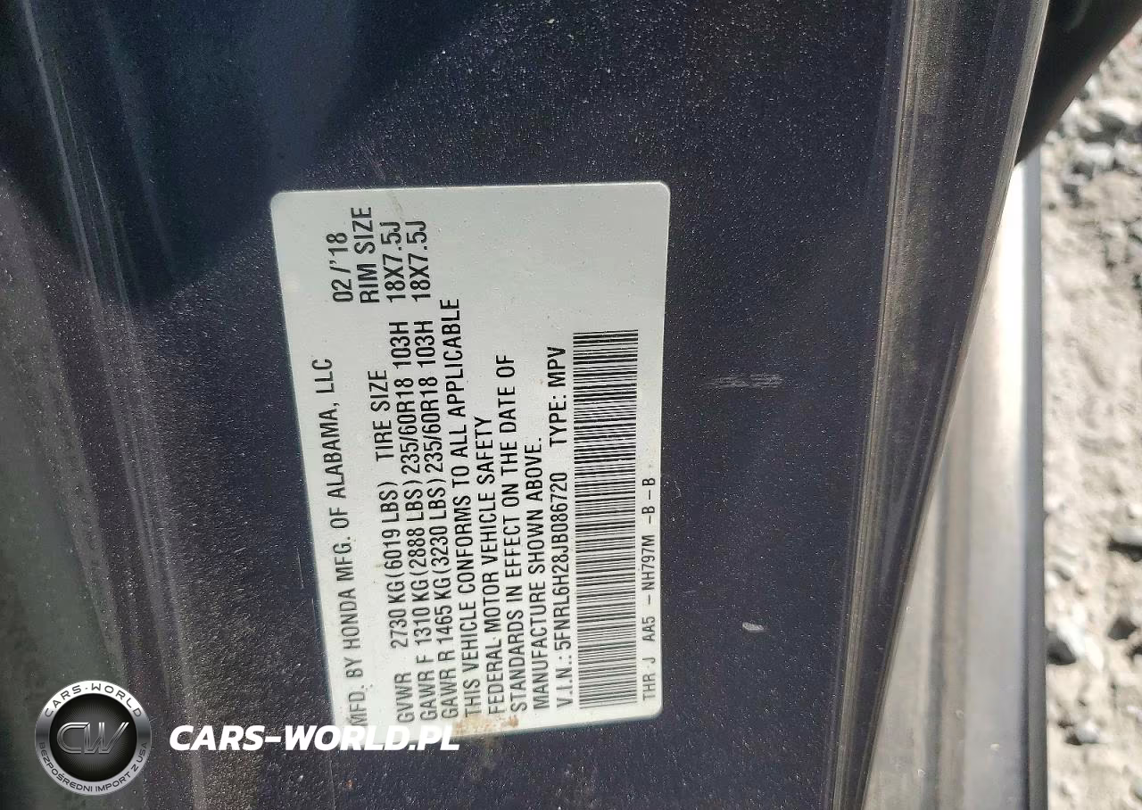 2018 Honda Odyssey Lx VIN:5FNRL6H28JB086720 - 13