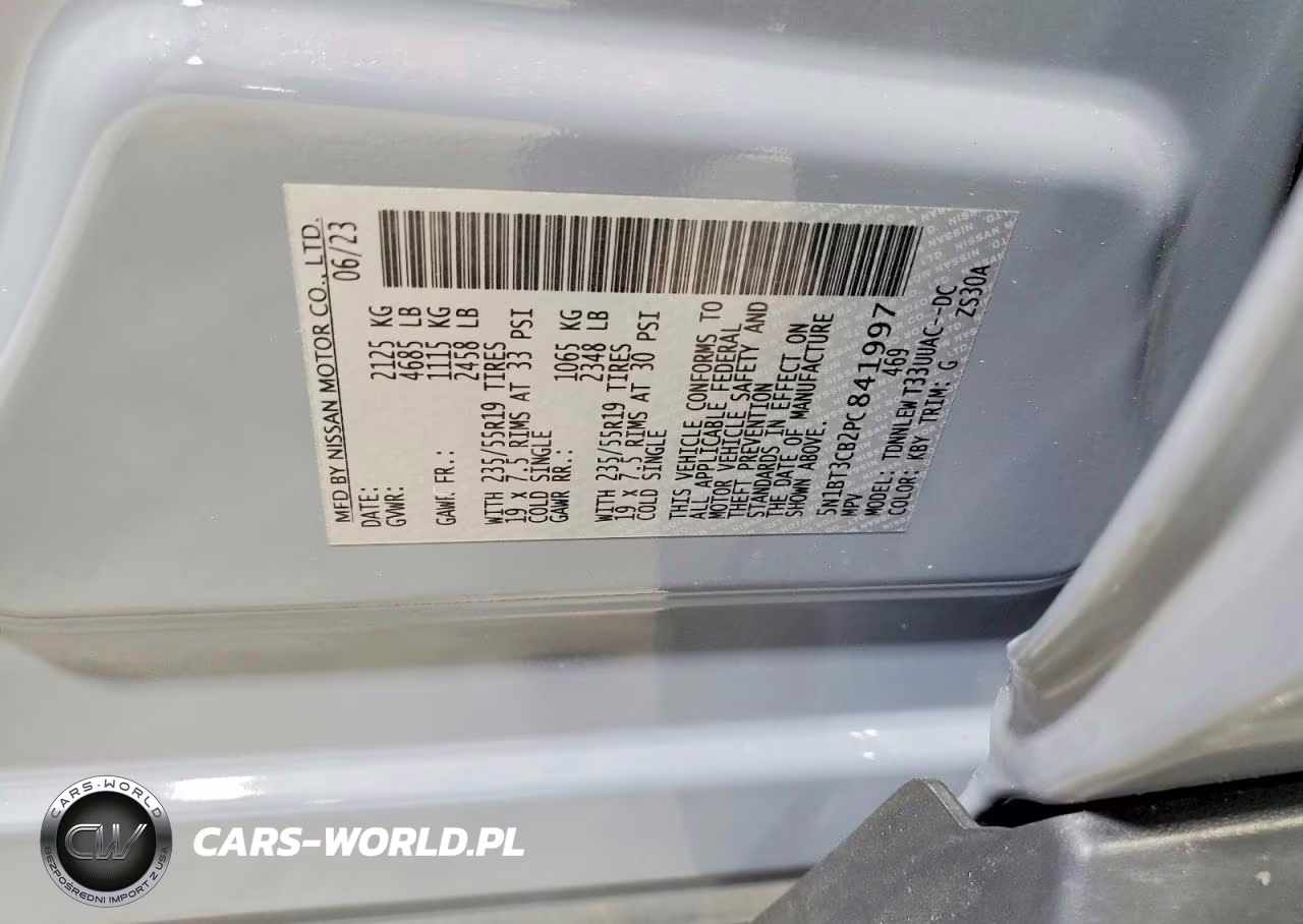 2023 Nissan Rogue Sl VIN:5N1BT3CB2PC841997 - 13