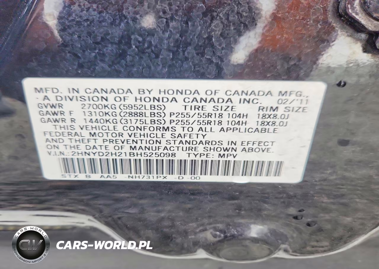 2011 Acura Mdx VIN:2HNYD2H21BH525098 - 13