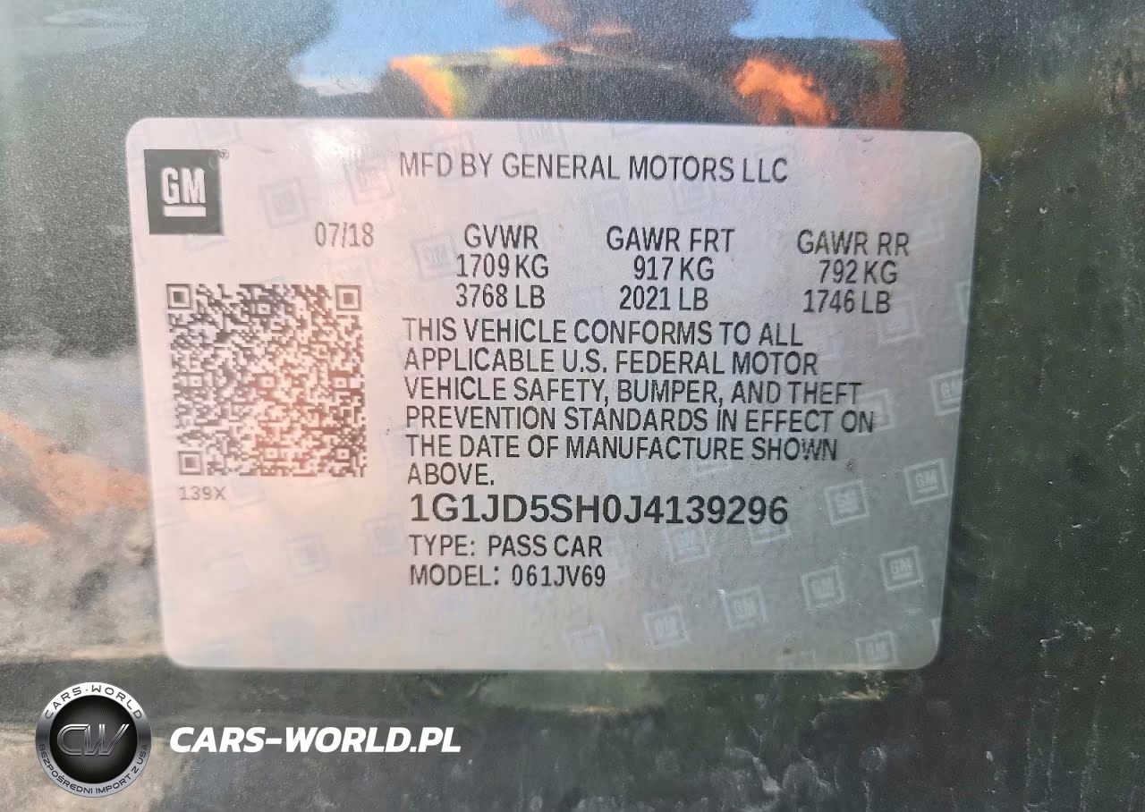 2018 Chevrolet Sonic Lt VIN:1G1JD5SH0J4139296 - 12