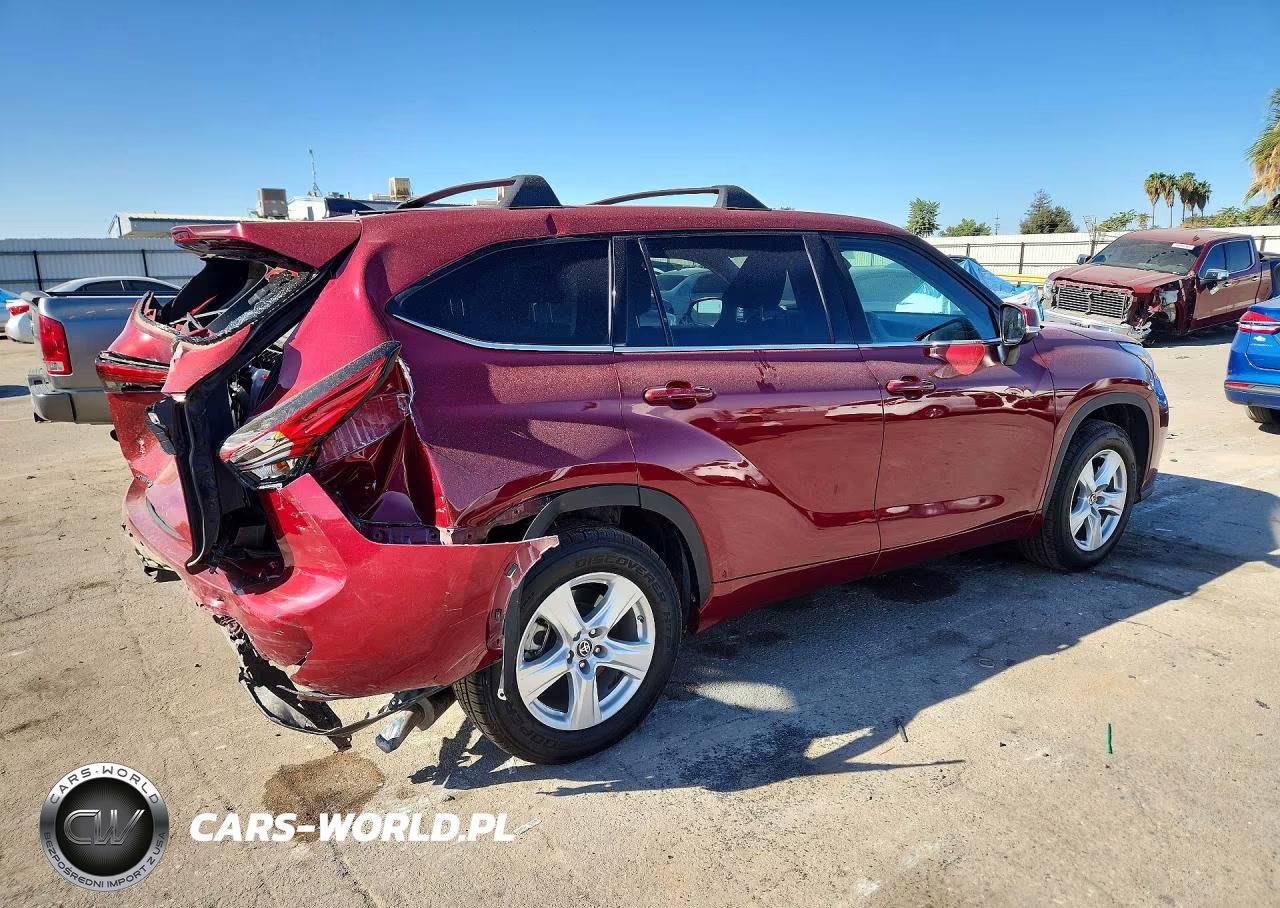 2022 Toyota Highlander Le VIN:5TDZZRAHXNS555032 - 3