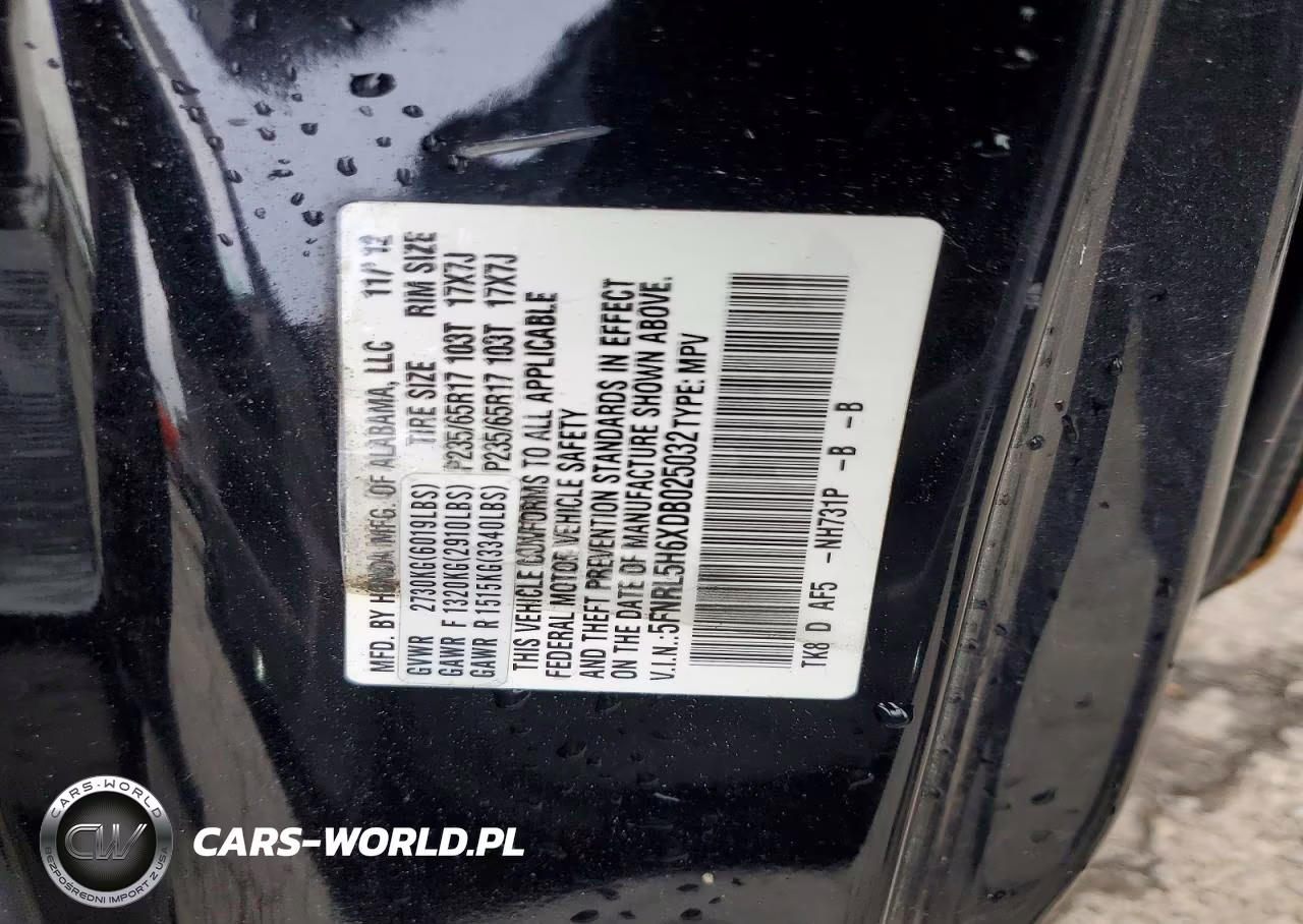 2013 Honda Odyssey Ex-L VIN:5FNRL5H6XDB025032 - 14