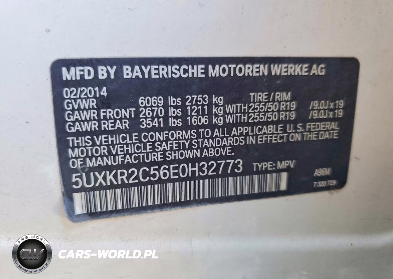 2014 BMW X5 Sdrive35I VIN:5UXKR2C56E0H32773 - 12