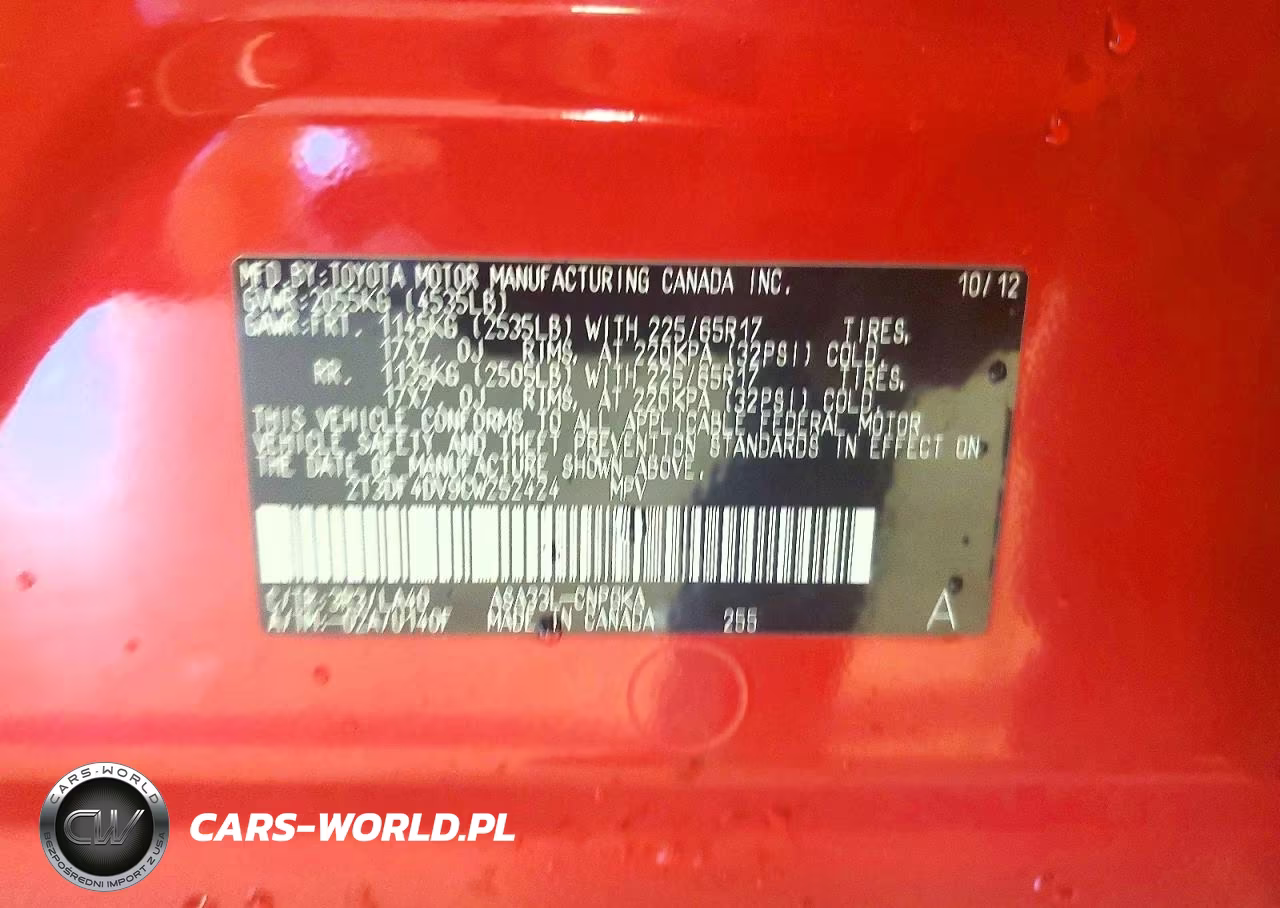 2012 Toyota Rav4 Limited VIN:2T3DF4DV9CW252424 - 13