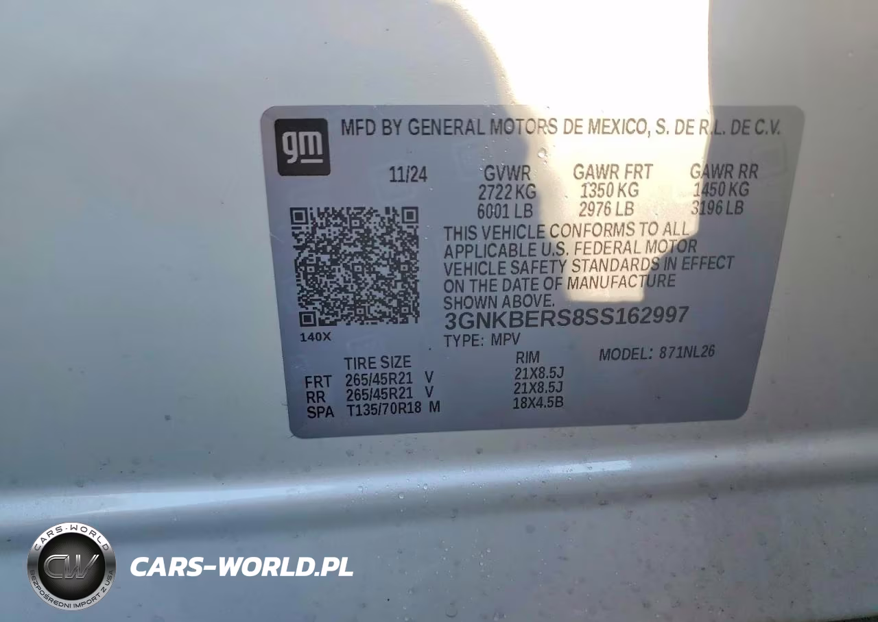 2025 Chevrolet Blazer Rs VIN:3GNKBERS8SS162997 - 12