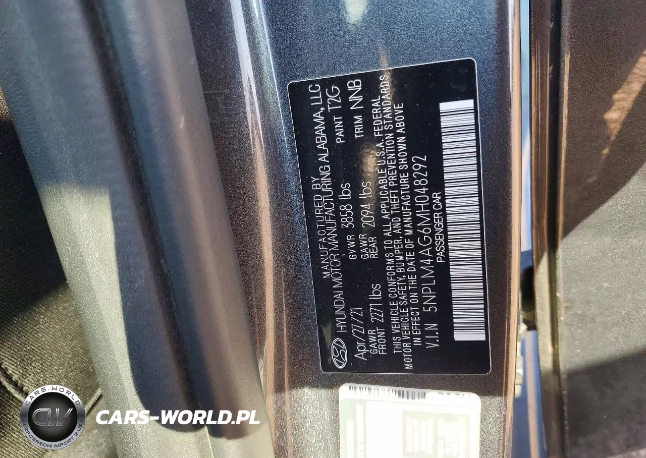 2021 Hyundai Elantra Sel VIN:5NPLM4AG6MH048292 - 12