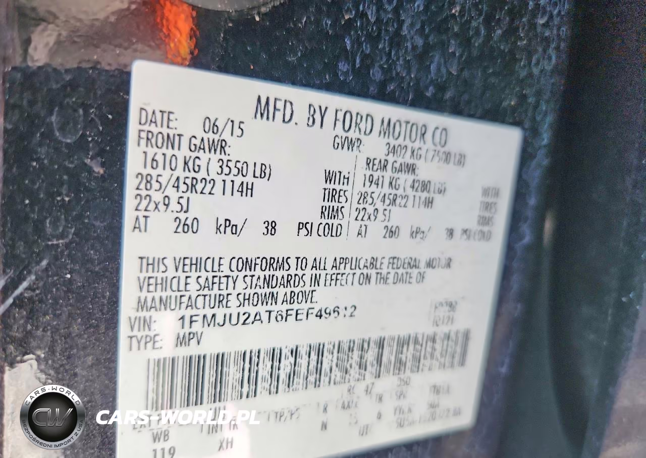 2015 Ford Expedition Limited VIN:1FMJU2AT6FEF49612 - 14