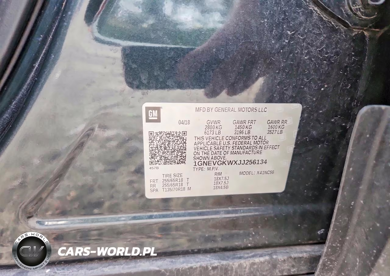 2018 Chevrolet Traverse Lt VIN:1GNEVGKWXJJ256134 - 13