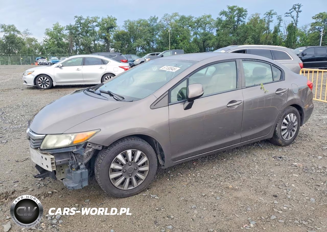 2012 Honda Civic Lx VIN:19XFB2F52CE106593 - 1