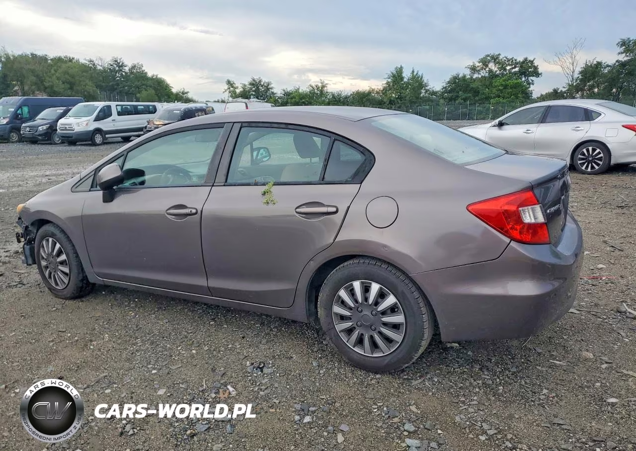 2012 Honda Civic Lx VIN:19XFB2F52CE106593 - 2