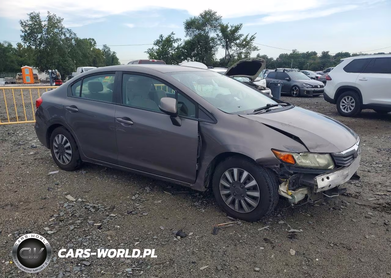 2012 Honda Civic Lx VIN:19XFB2F52CE106593 - 4