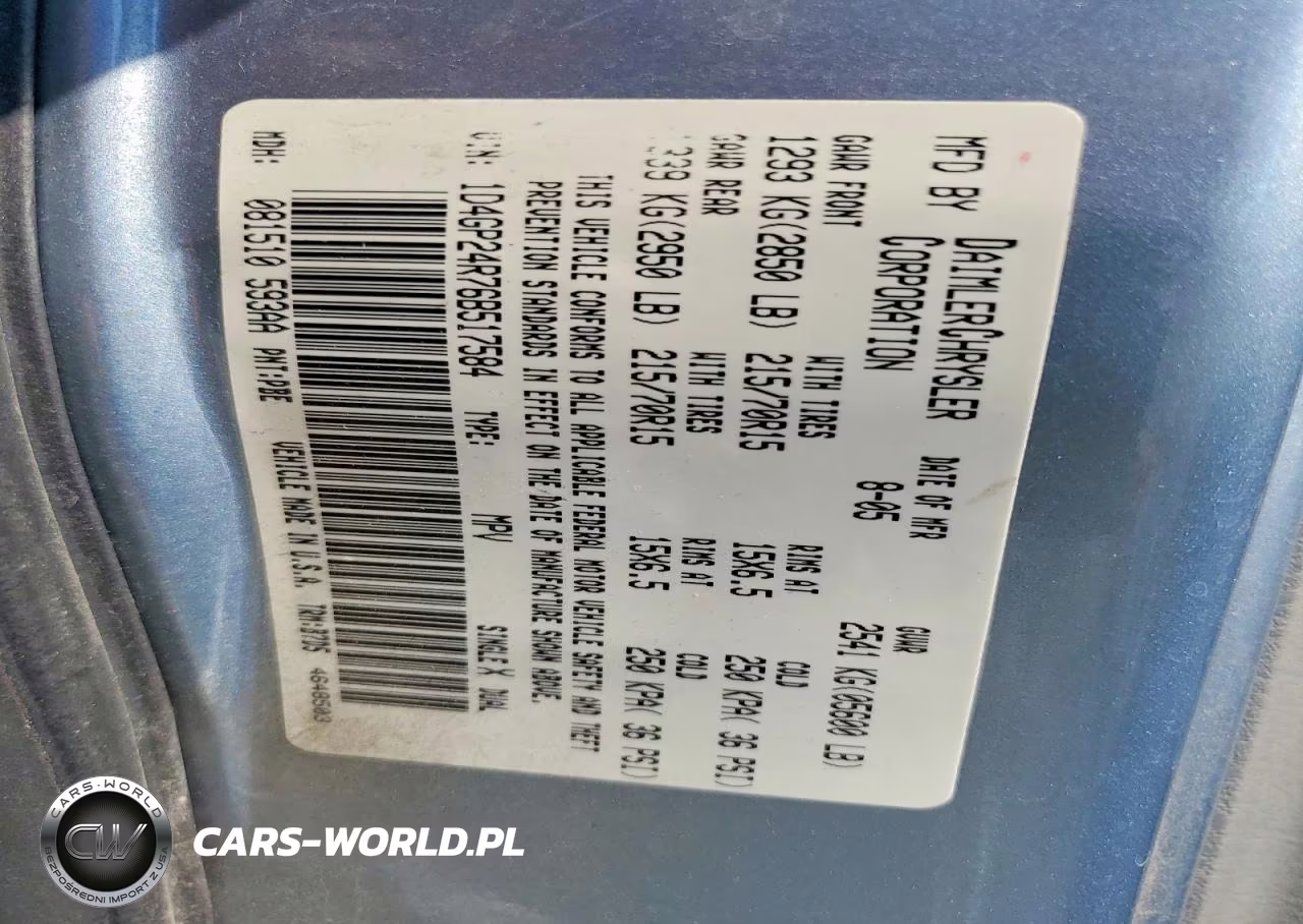2006 Dodge Grand Caravan Se VIN:1D4GP24R76B517584 - 13