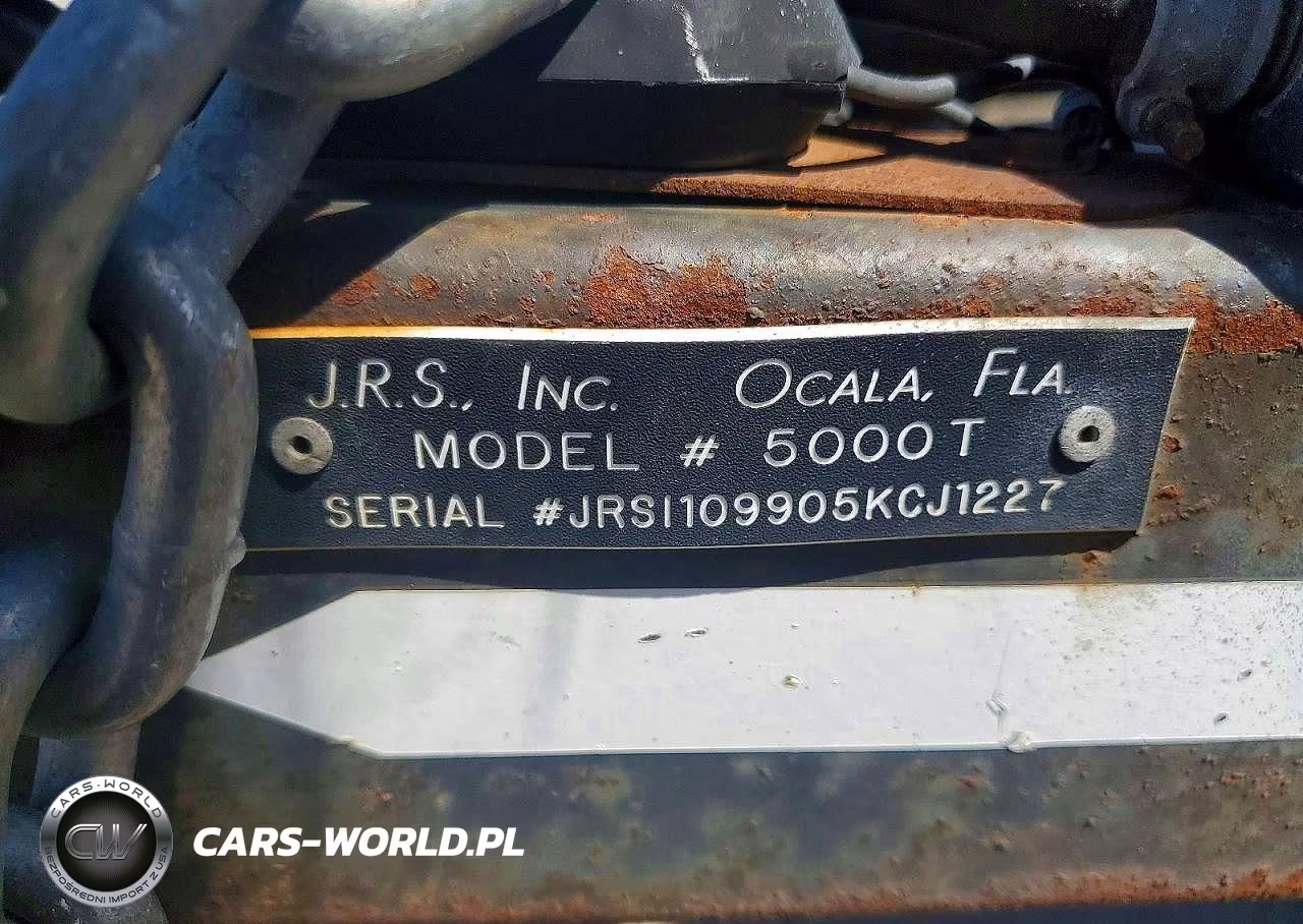 1999 Jrs 5000T Generator VIN:JRSI109905KCJ1227 - 9