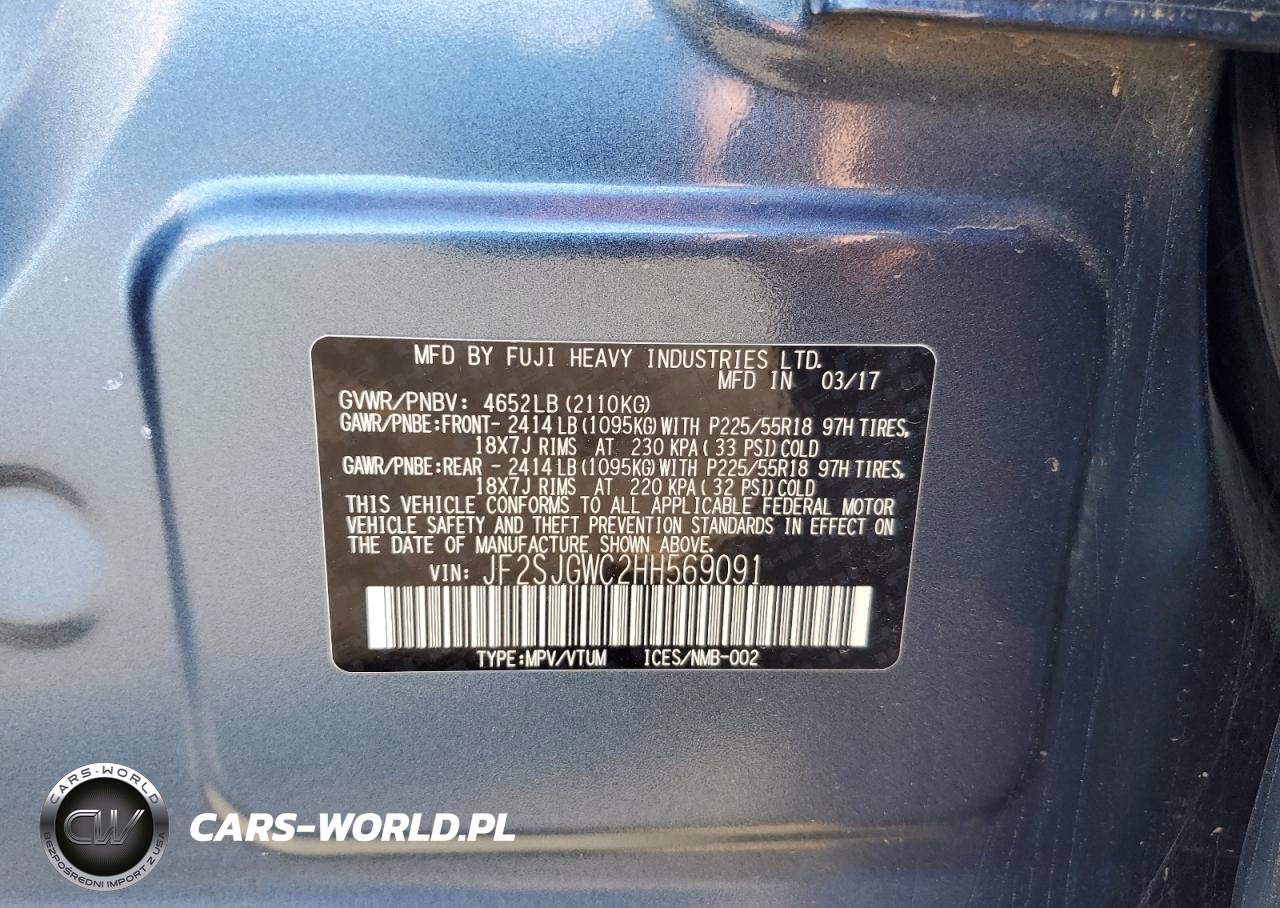 2017 Subaru Forester 2.0Xt Touring VIN:JF2SJGWC2HH569091 - 13
