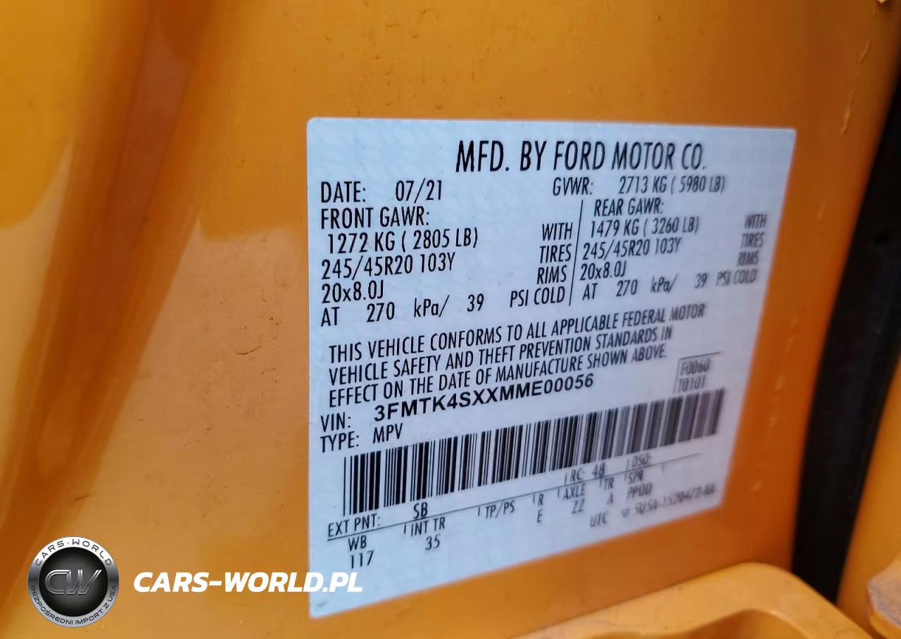 2021 Ford Mustang Mach-E Gt VIN:3FMTK4SXXMME00056 - 13