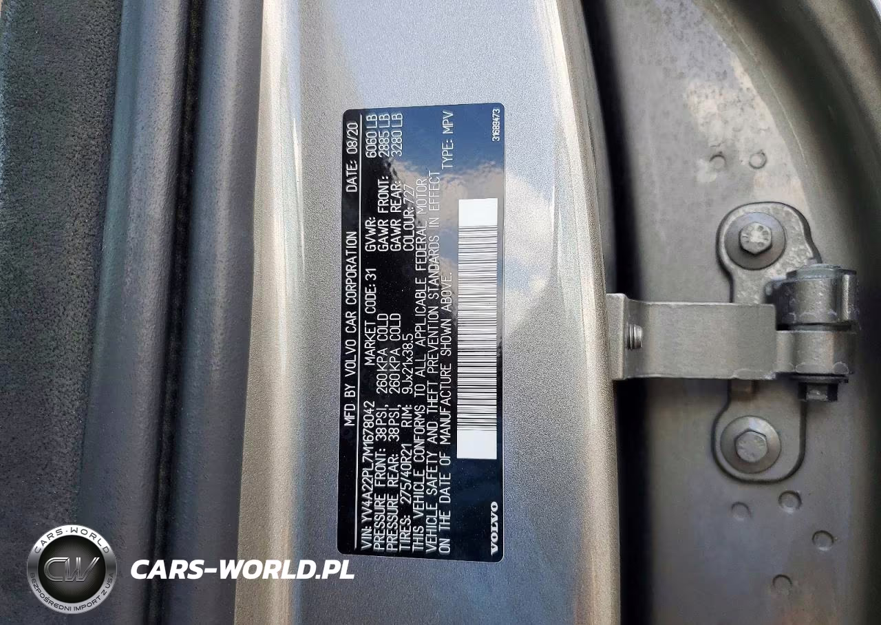2021 Volvo Xc90 T6 Inscription VIN:YV4A22PL7M1678042 - 13