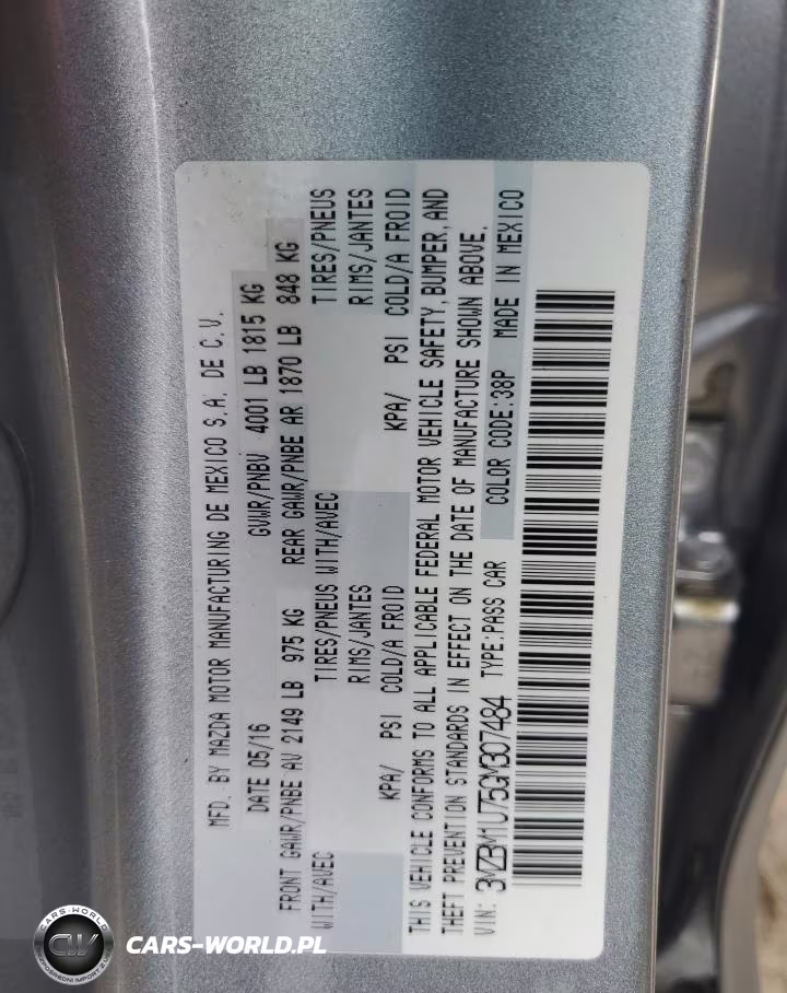 2016 Mazda 3 Sport VIN:3MZBM1U75GM307484 - 12